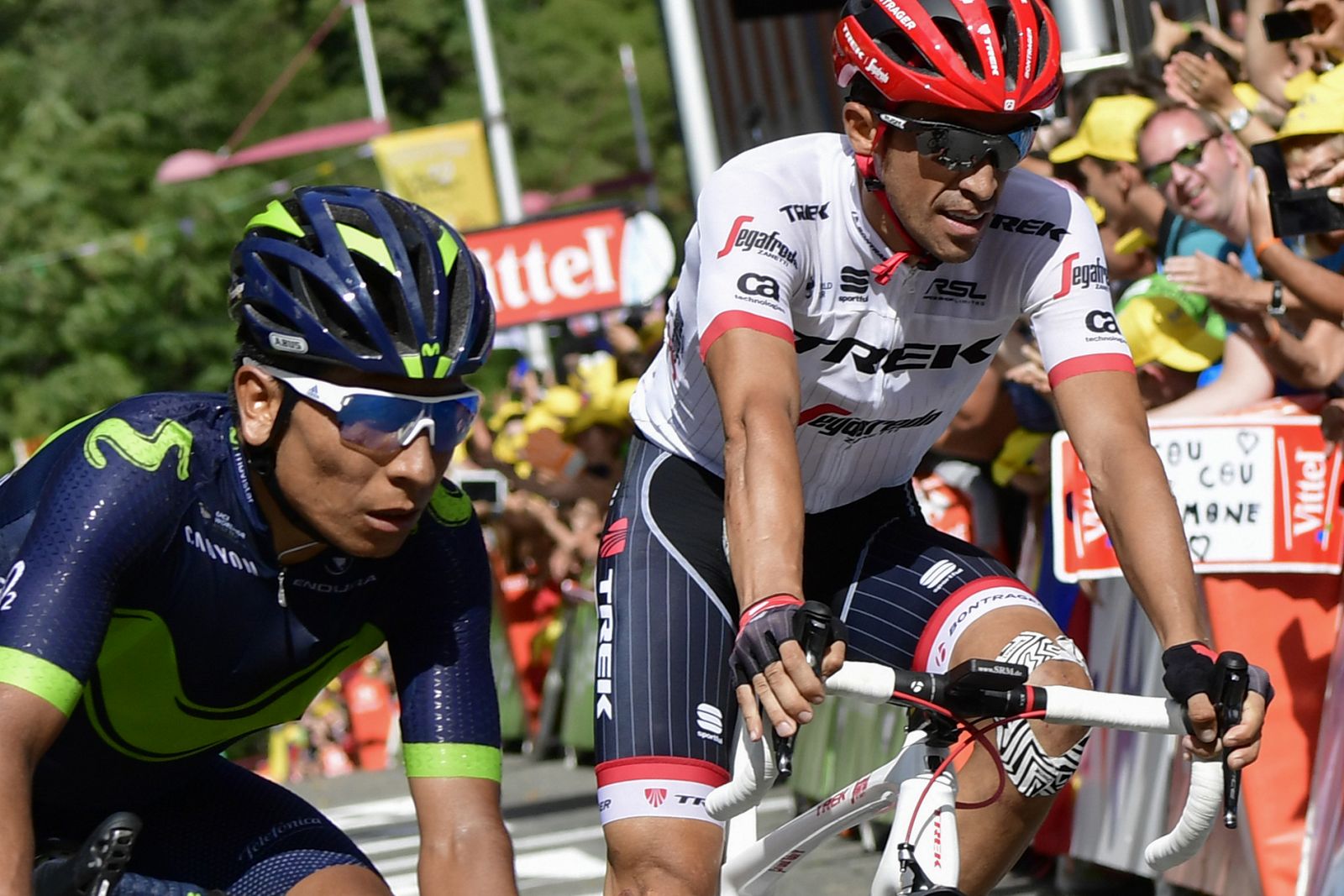 Quintana y Contador en la lucha por hacerse con la decimotercera etapa del Tour.