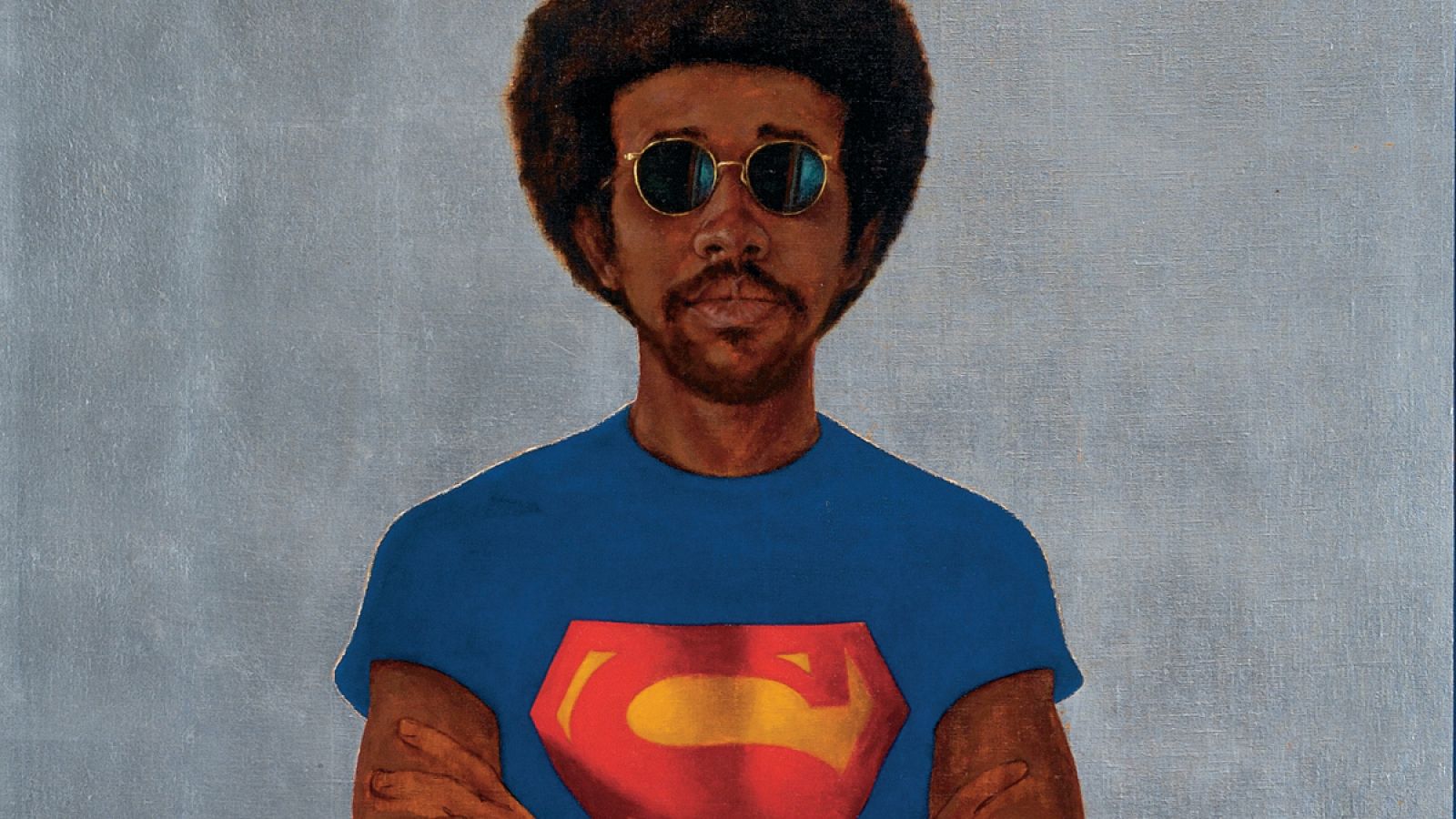 'Icon for My Man Superman (Superman never saved any black people - Bobby Seale)'. Barkley Hendricks.