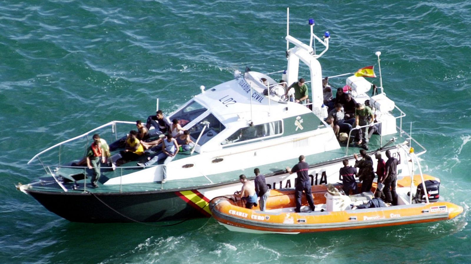 62 inmigrantes magrebíes han sido rescatados en el Estrecho