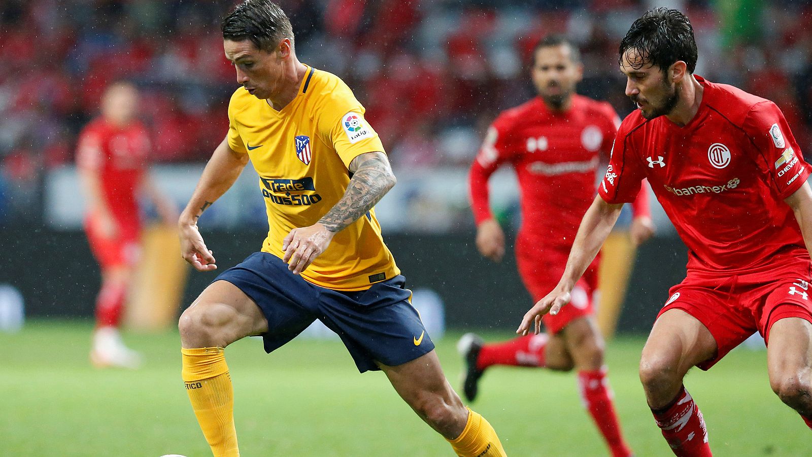 Fernando Torres, en el partido contra el Toluca.