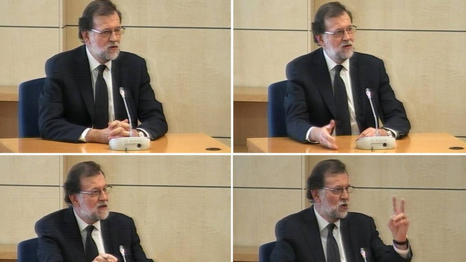 Rajoy declara en la Audiencia Nacional como testigo en el juicio del caso Gürtel.