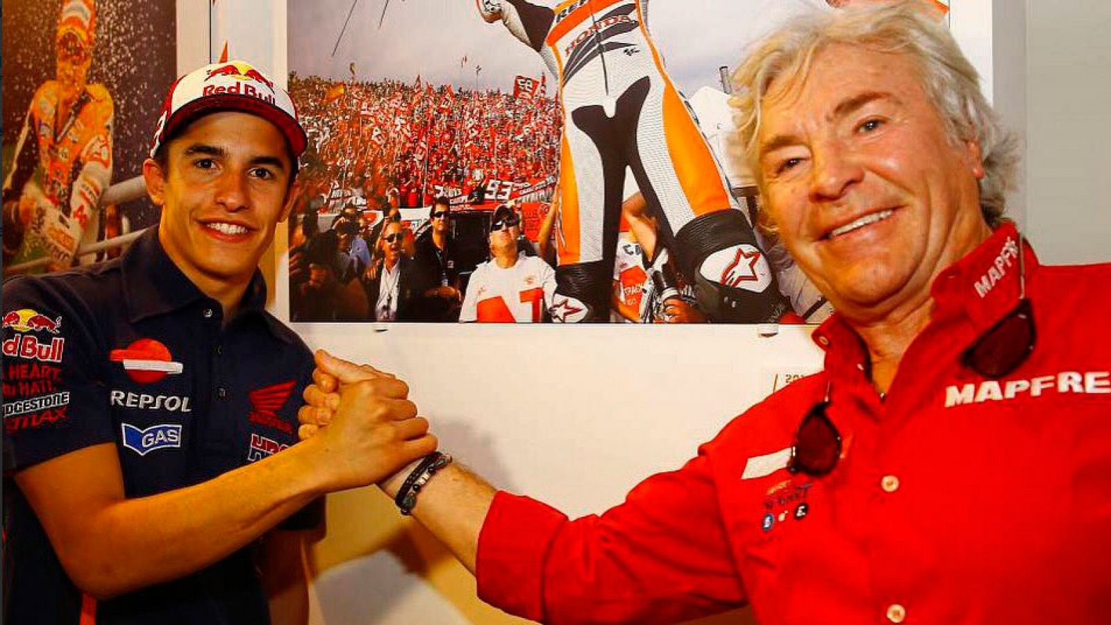 Marc Márquez manda ánimos a Ángel Nieto