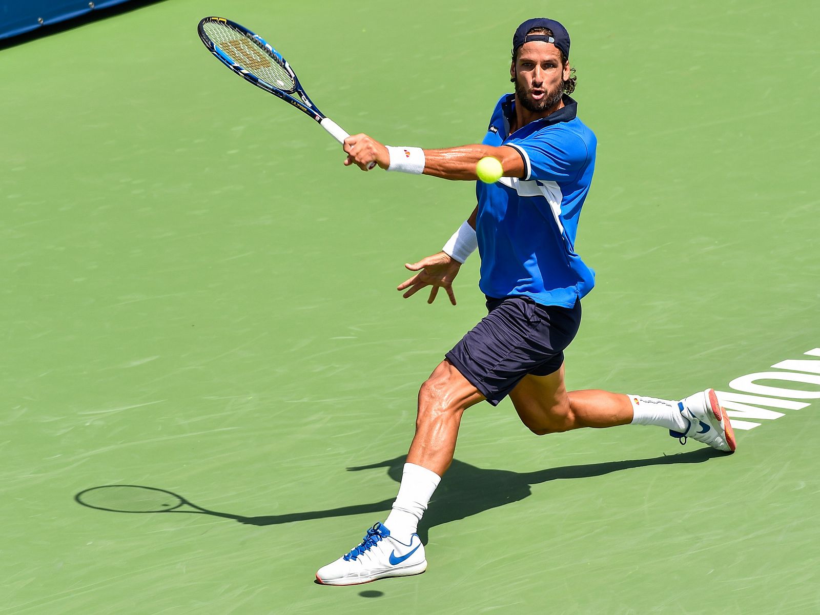 Feliciano Lopez durante el partido ante Hyeon Chung.