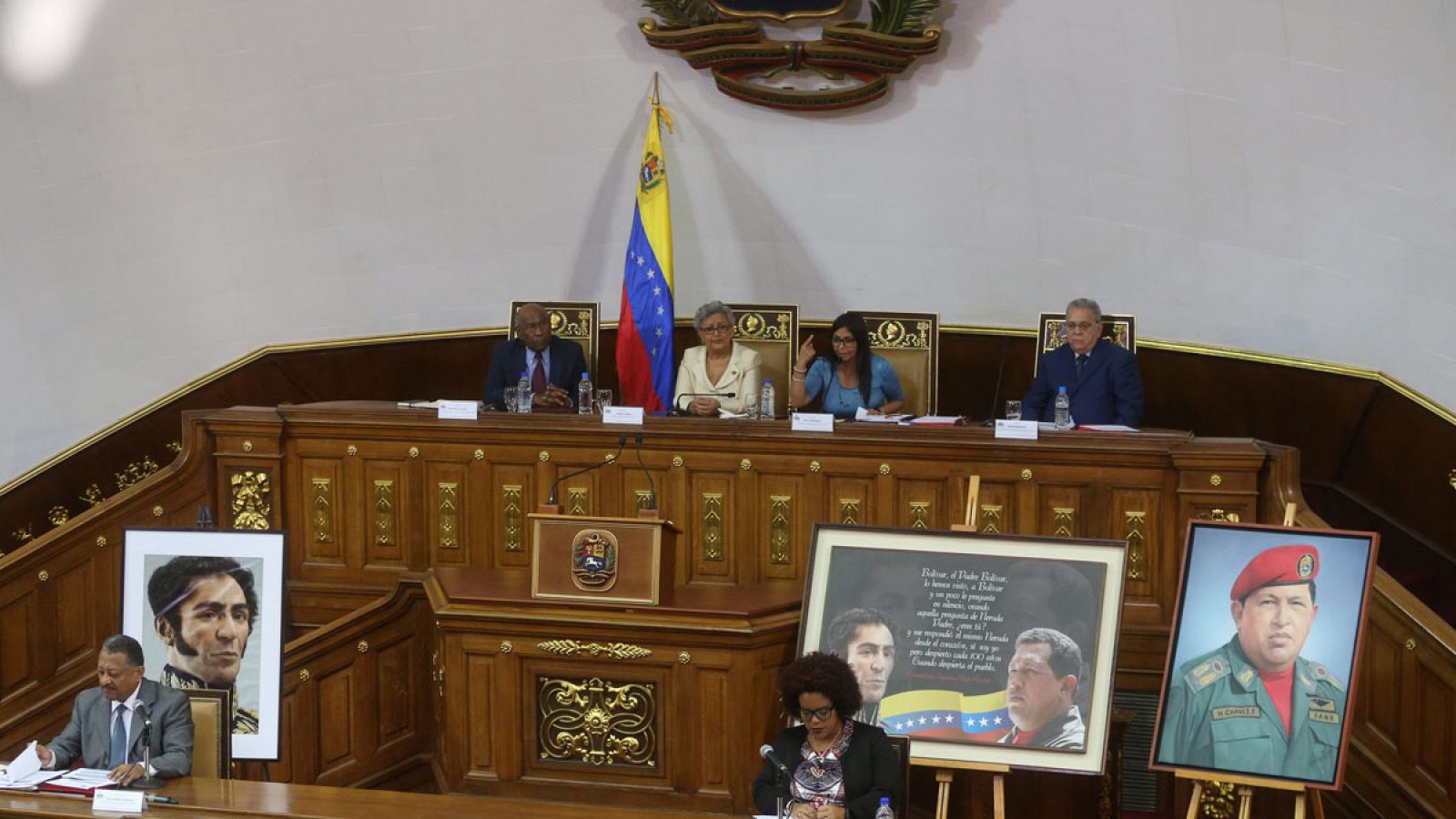 Fotografía cedida por la Agencia Venezolana de Noticias que muestra una sesión de la Asamblea Nacional Constituyente celebrada el viernes 11 de agosto de 2017.