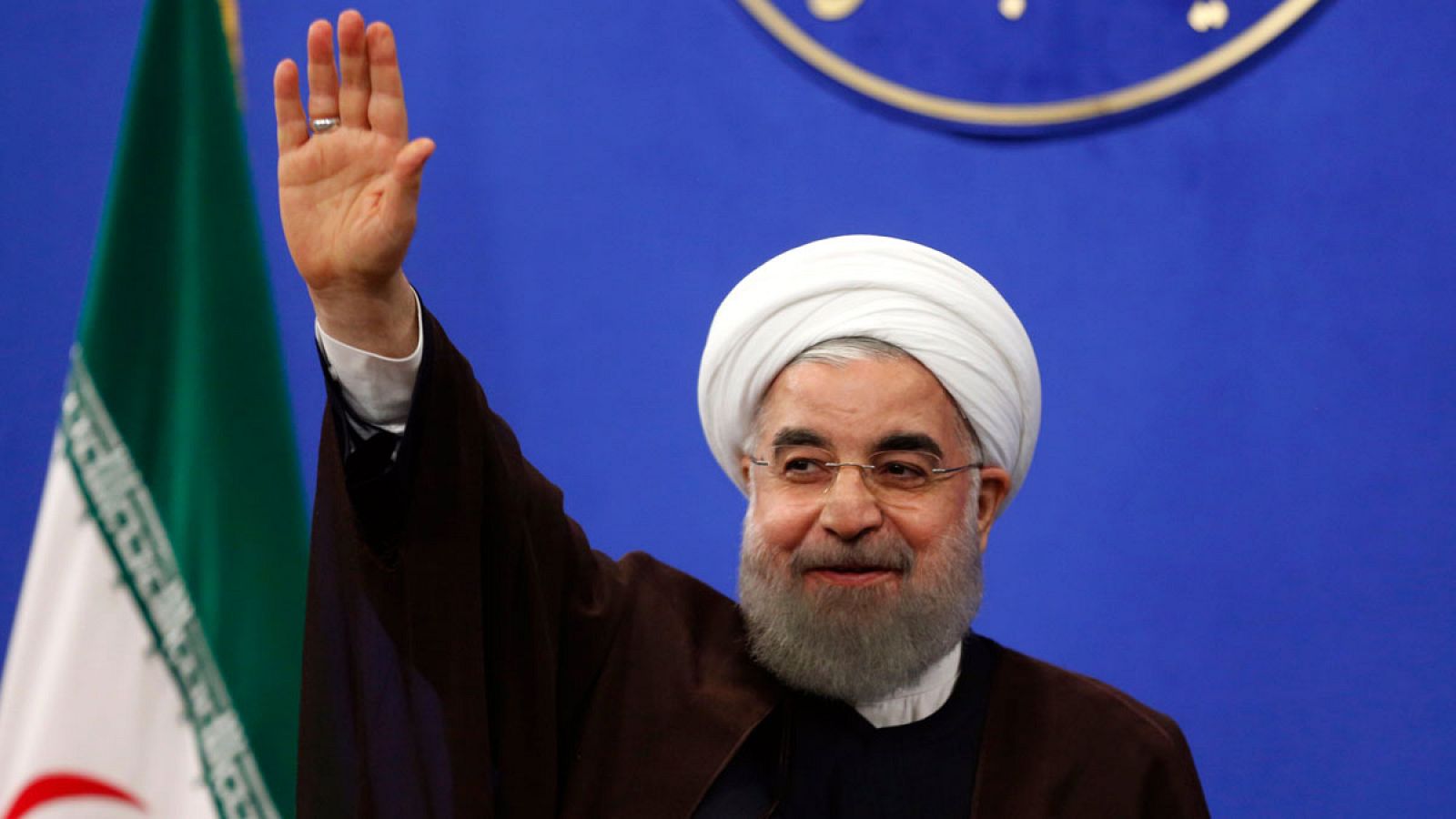 El presidente de Irán, Hassan Rohaní, en una intervención ante los medios
