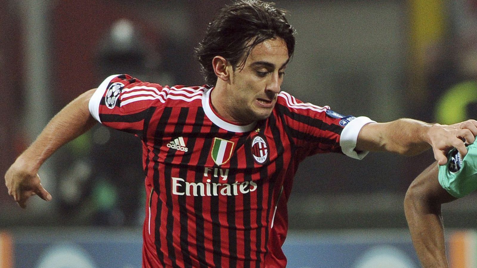 El centrocampista italiano Alberto Aquilani, en su etapa del Milan