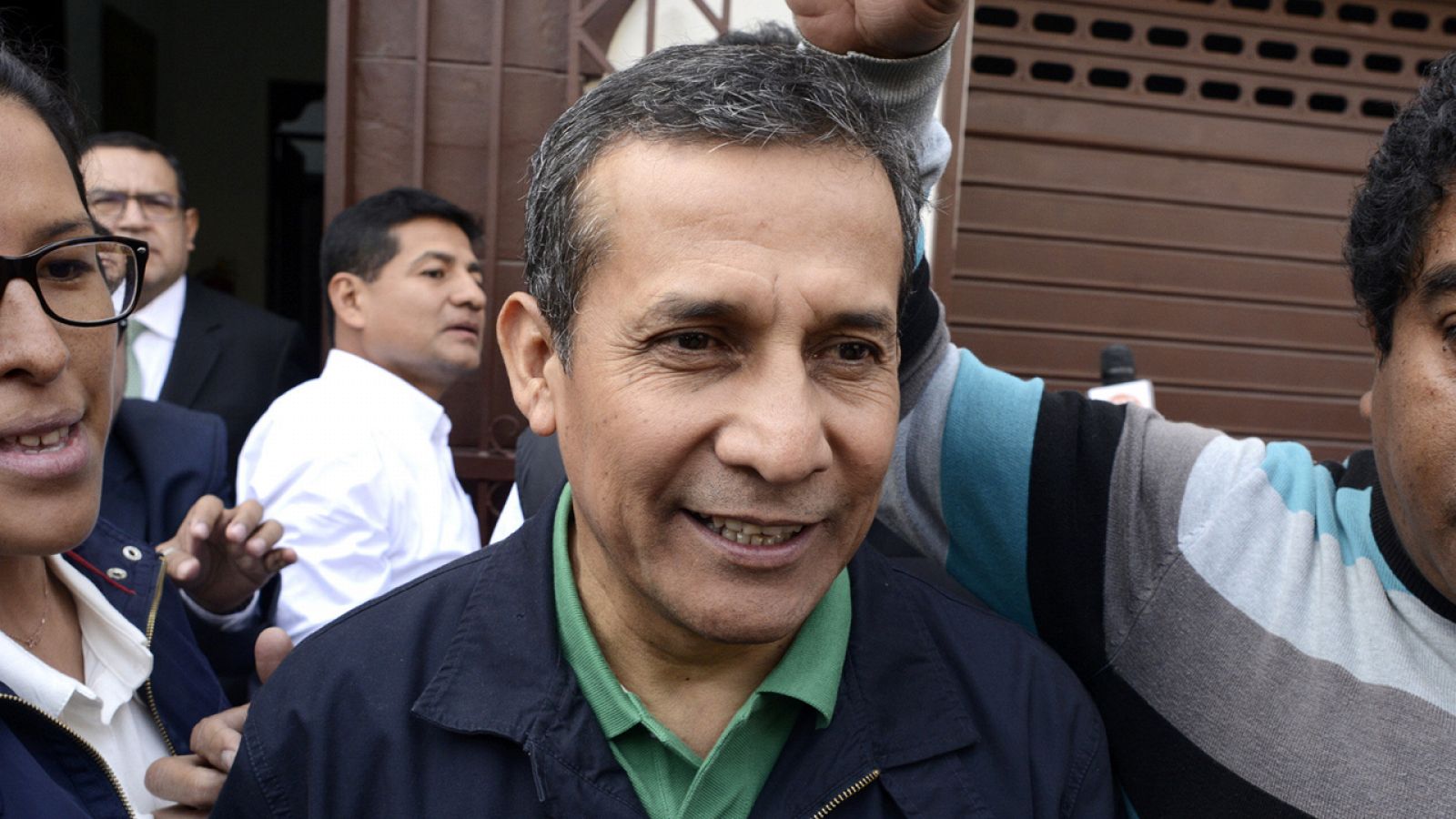 Imagen del expresidente de Perú, Hollanta Humala, tomada a la salida de los juzgados en Lima