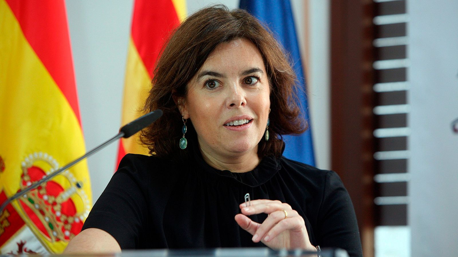 Soraya Saénz de Santamaría garantiza que no habrá urnas el 1-O en Cataluña