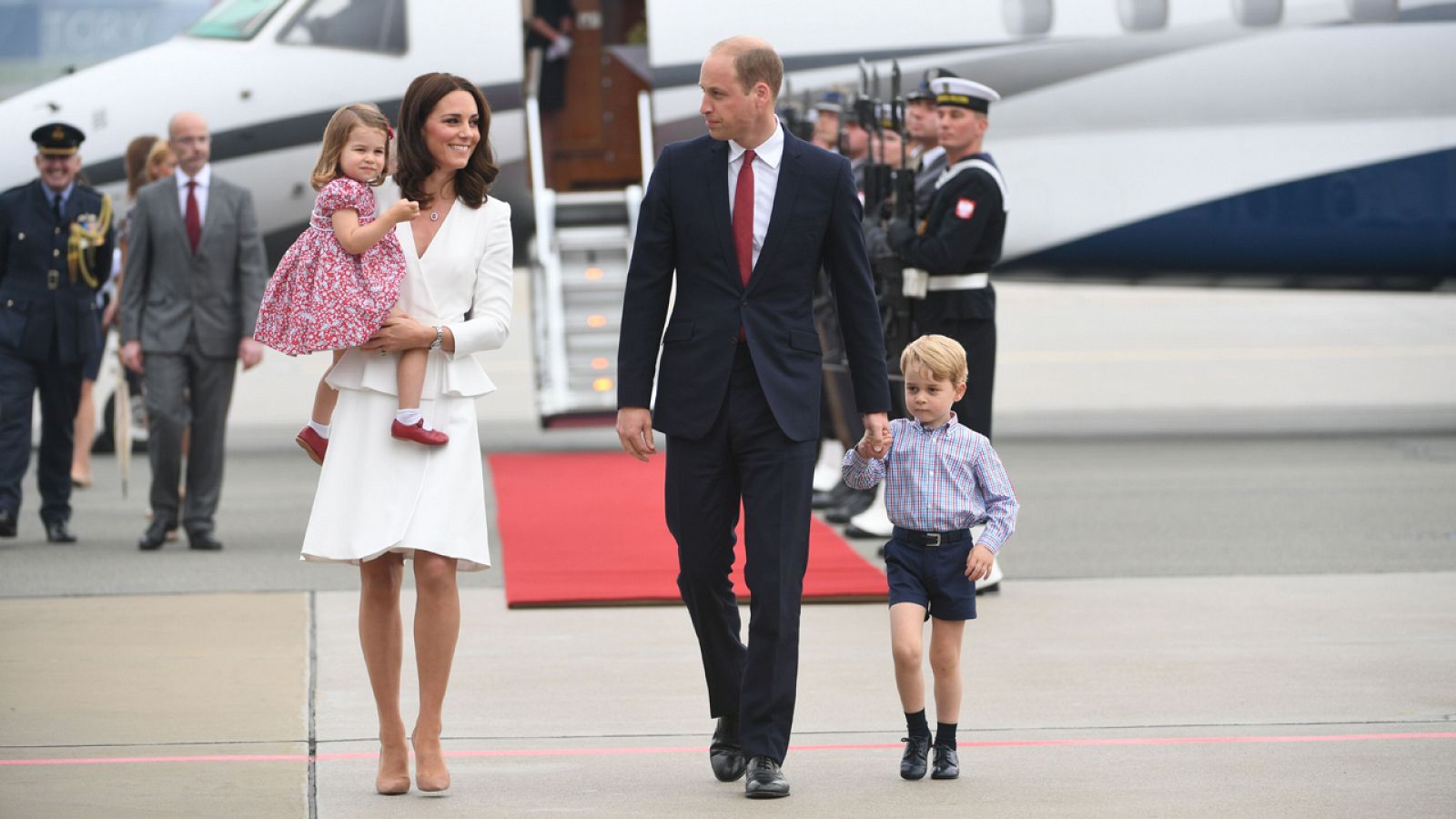 Los duques de Cambridge, el príncipe Guillermo y su esposa, Catalina Middleton
