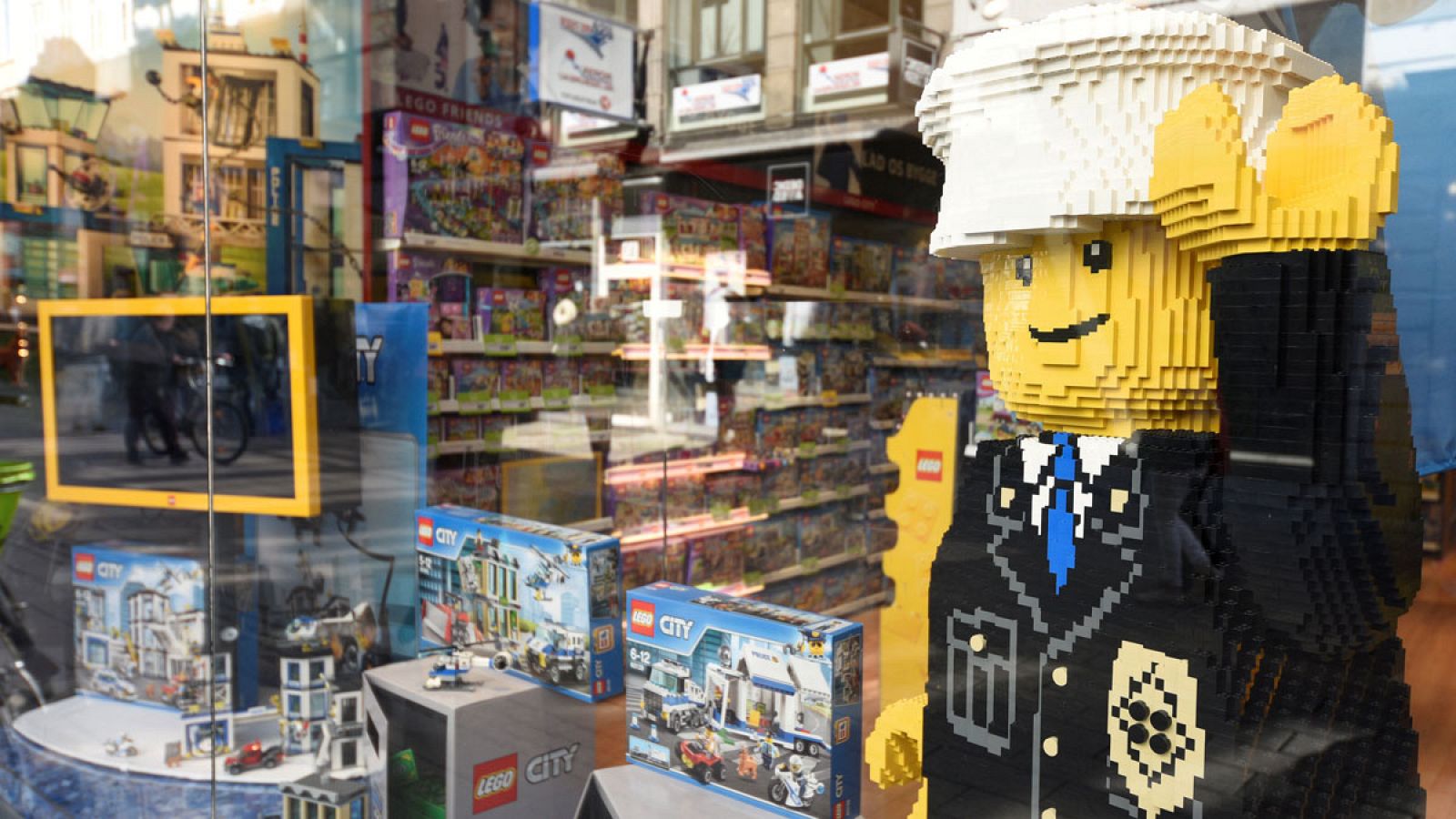 Escaparate de una tienda Lego en Copenhague