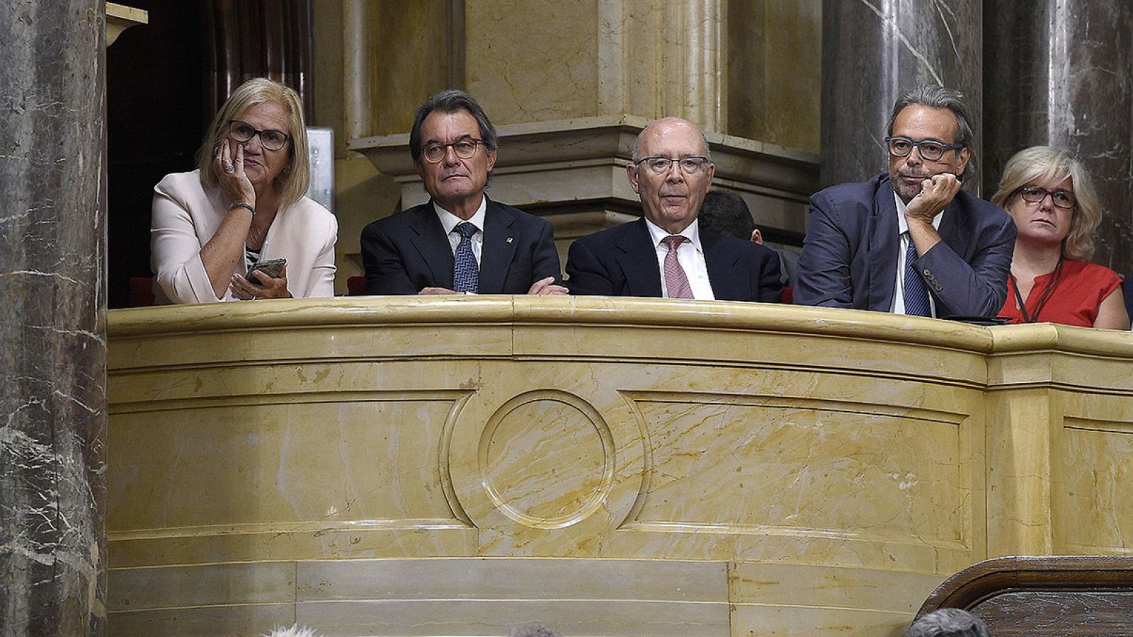 El expresidente catalán Artur Mas, en el pleno del Parlamento de este 6 de septiembre