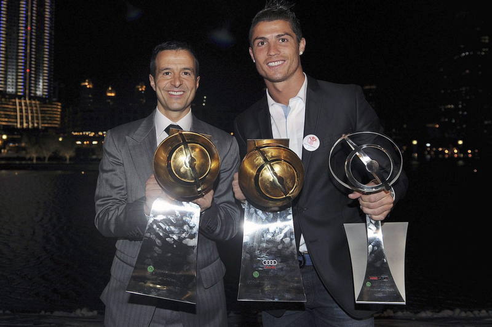 Mendes y Ronaldo en una imagen de 2011