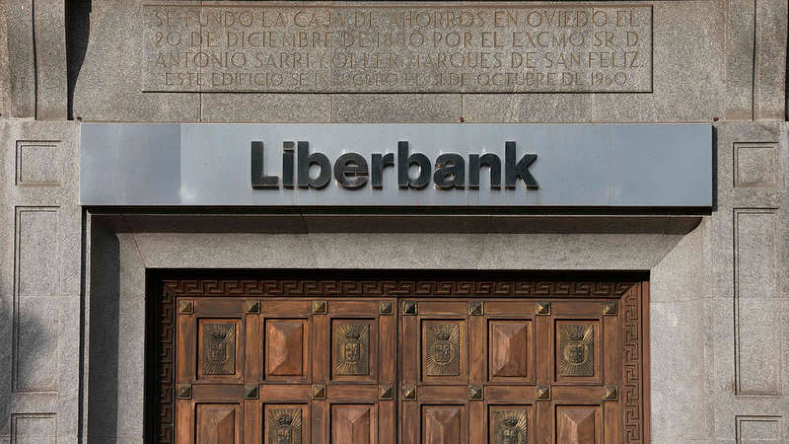 Vista de las oficinas centrales de Liberbank en Oviedo