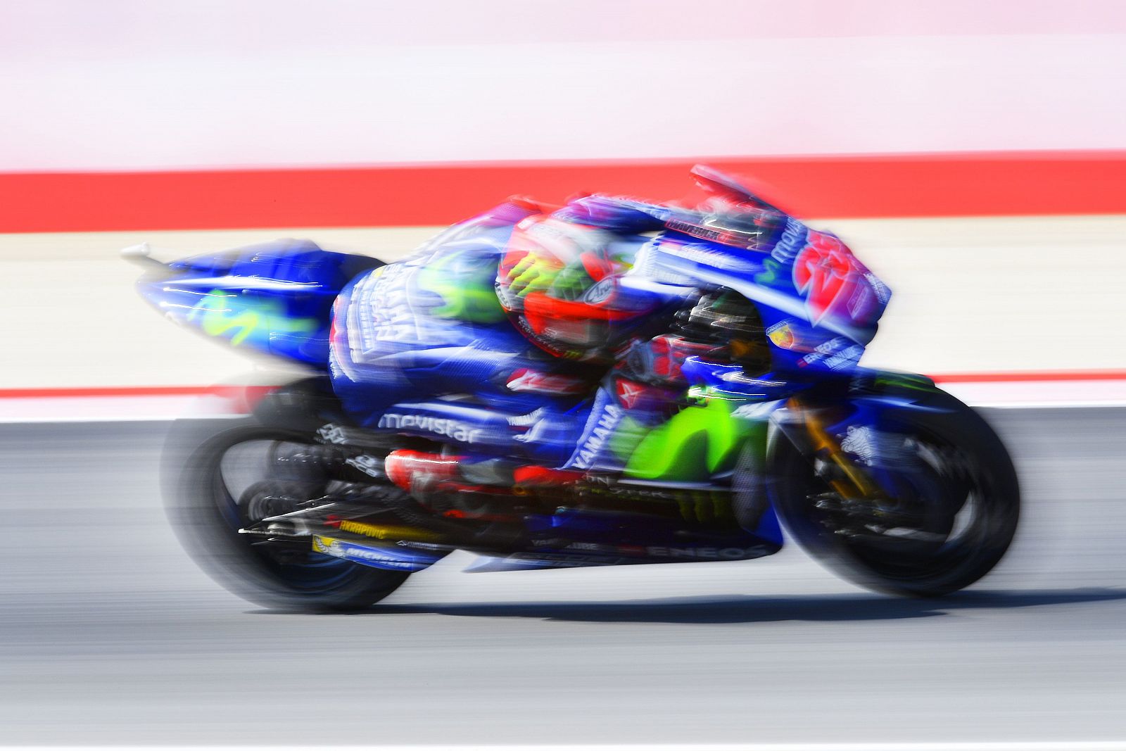 Imagen del piloto de Yamaha Maverick Viñales.