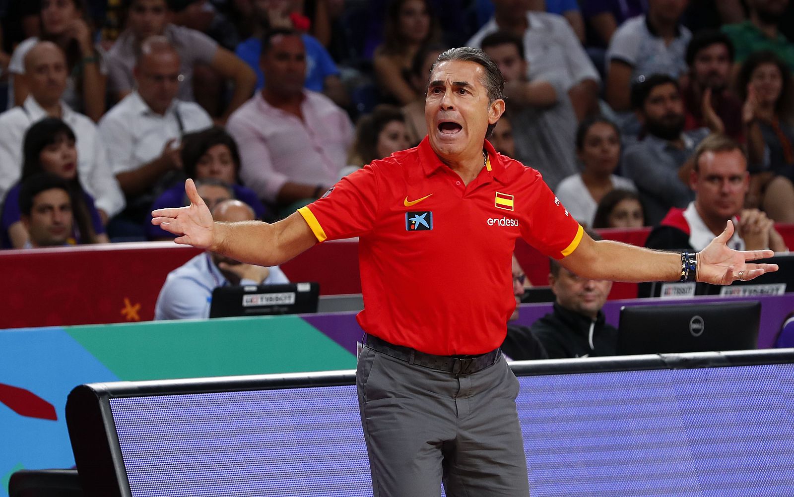 El técnico italiano de la selección española de baloncesto, Sergio Scariolo.