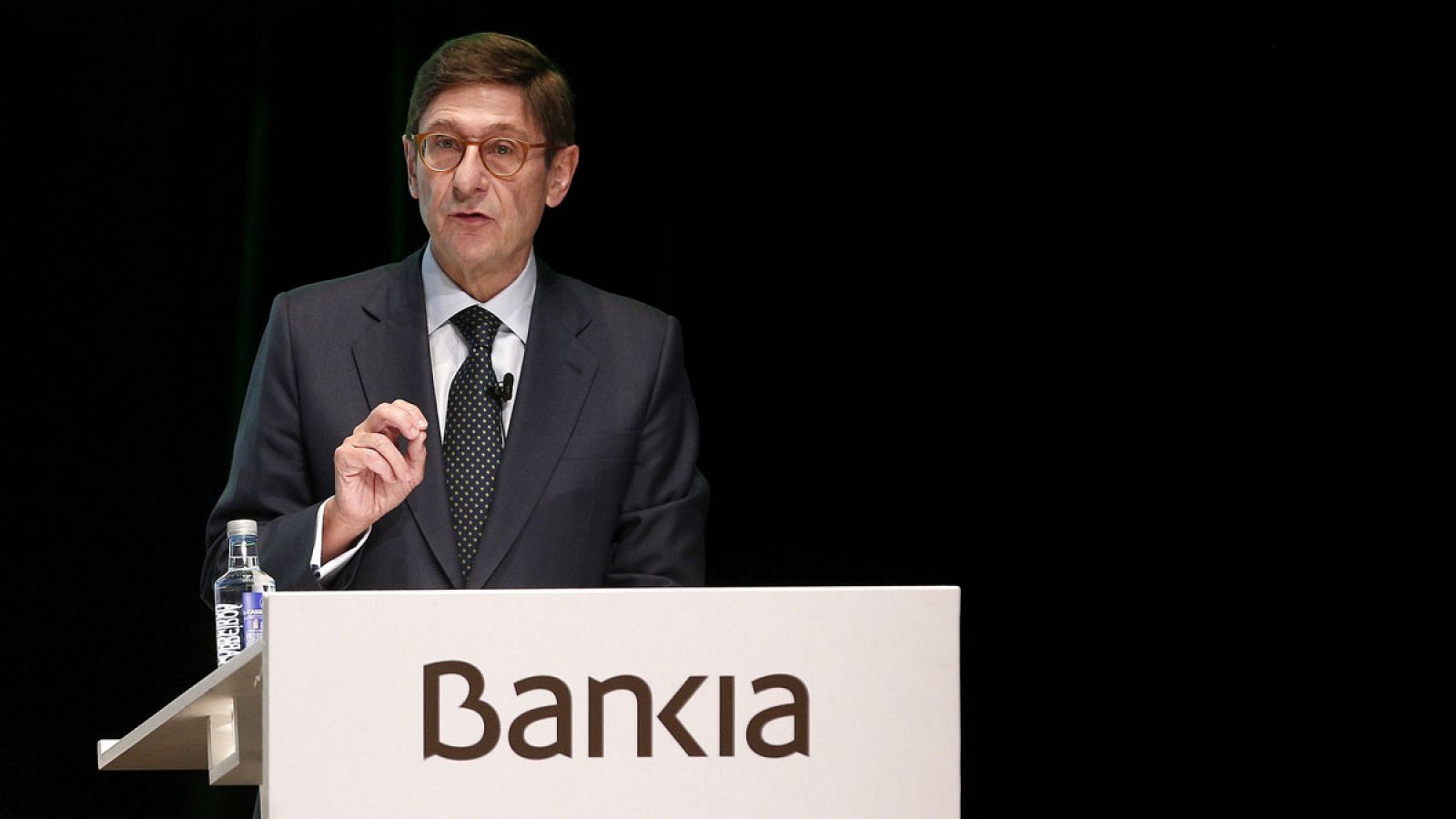 El presidente de Bankia, José Ignacio Goirigolzarri, interviene en la junta general de accionistas