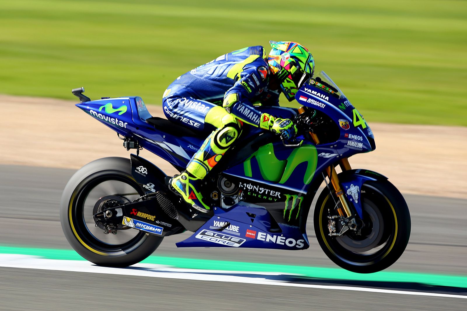 El piloto italiano de Yamaha Valentino Rossi.