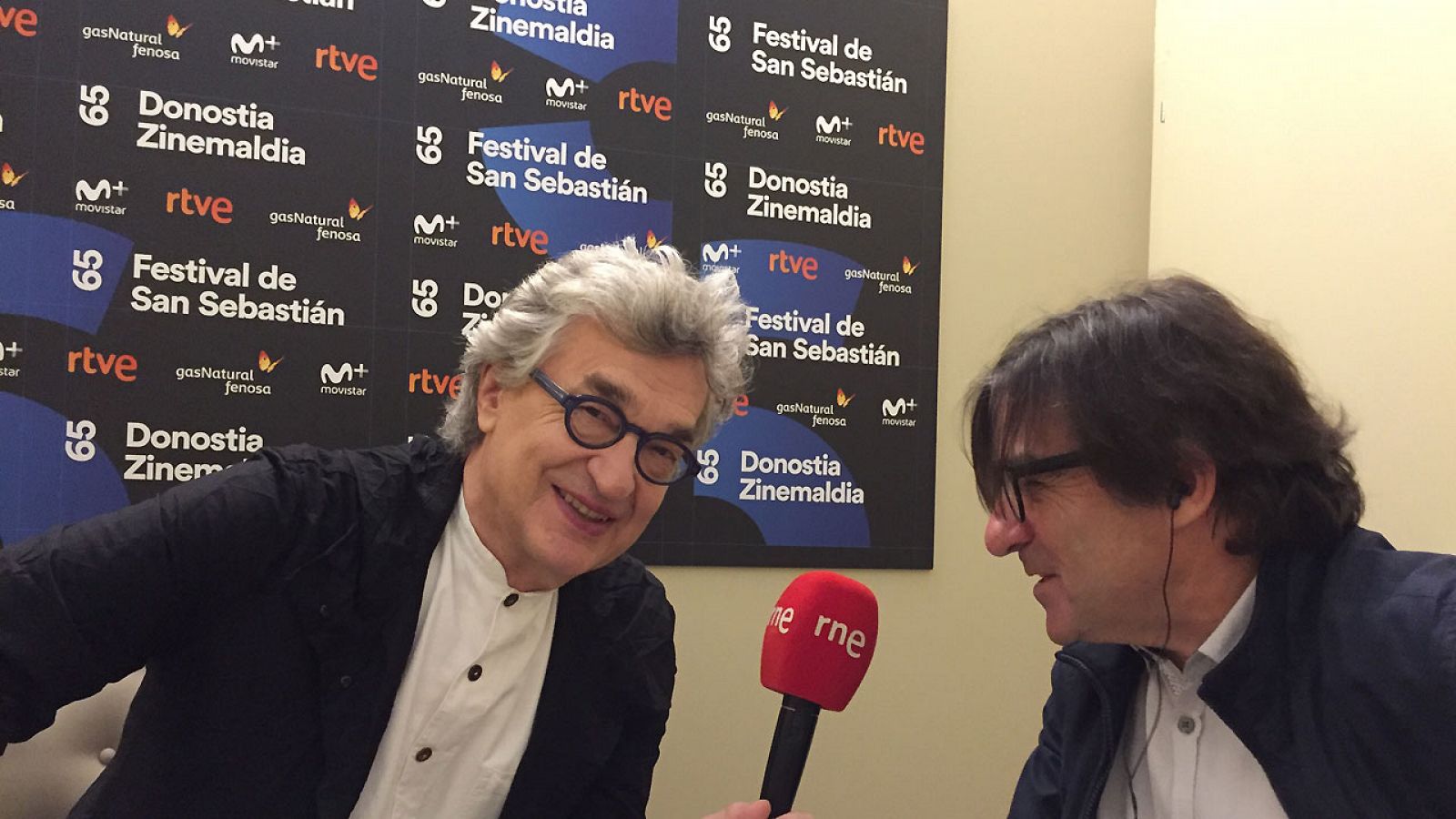 Wim Wenders con Javier Tolentino