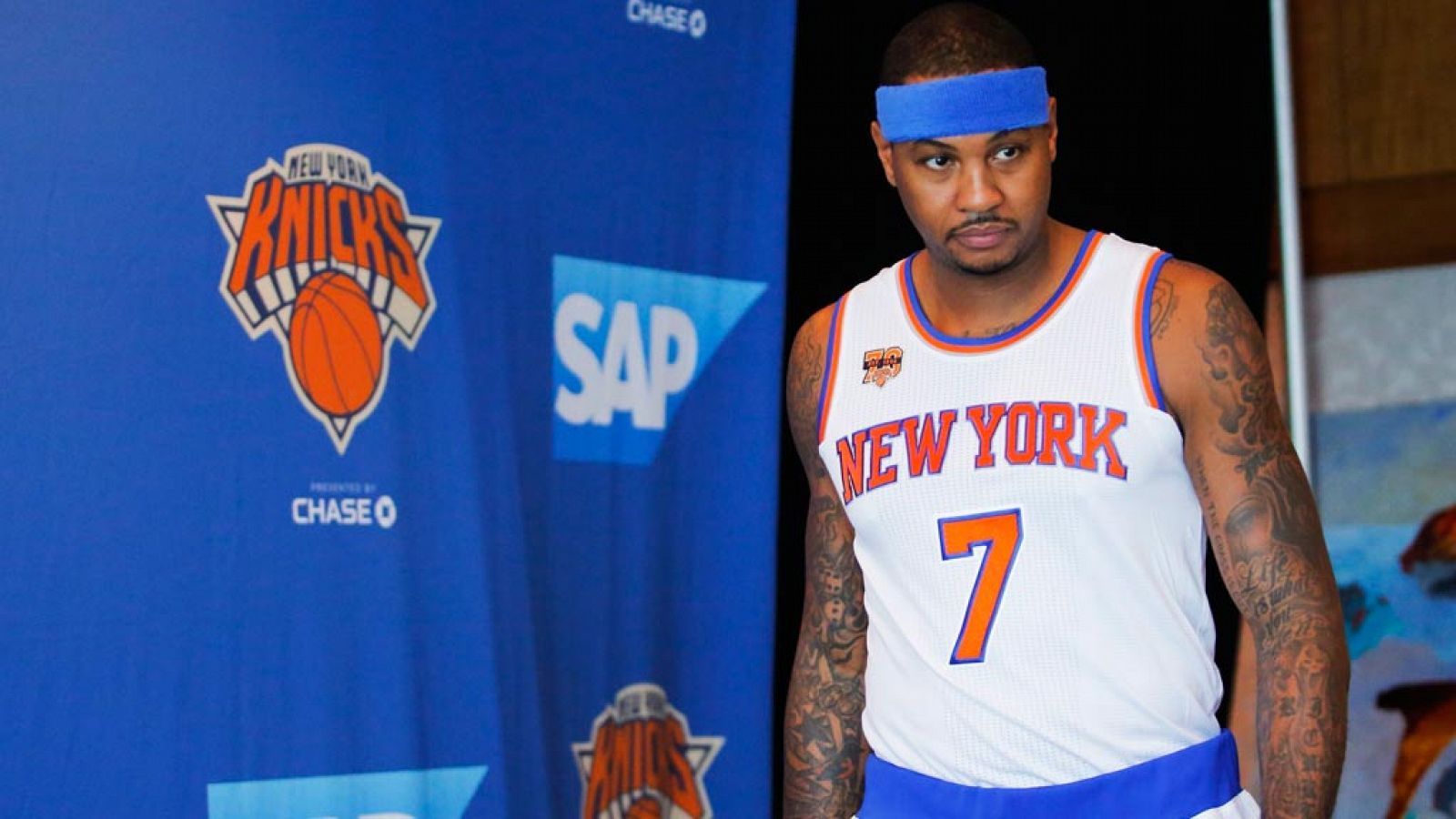 El ya expivot de los Knicks Carmelo Anthony.