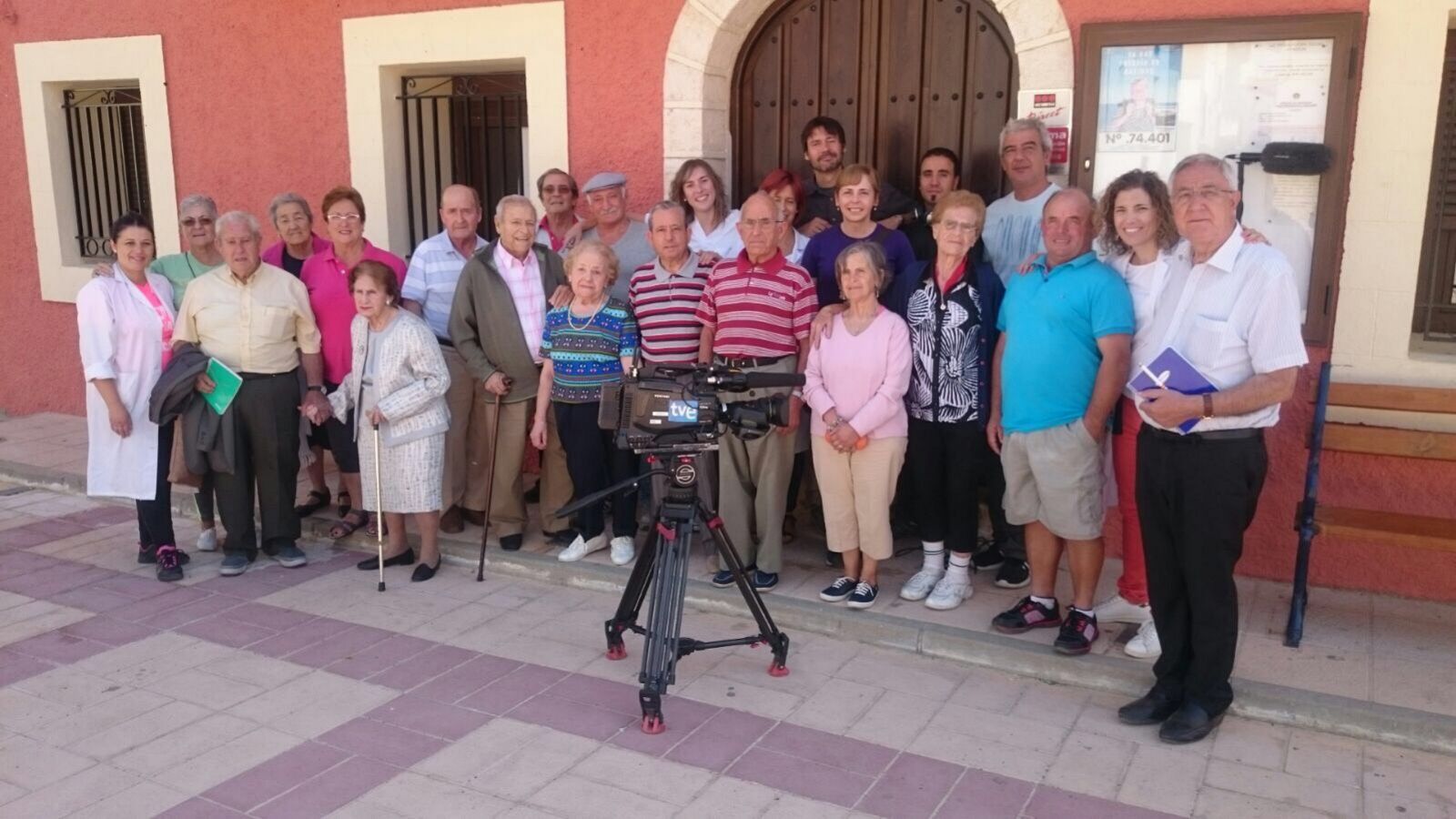 El equipo del programa durante el rodaje en Yela, Guadalajara