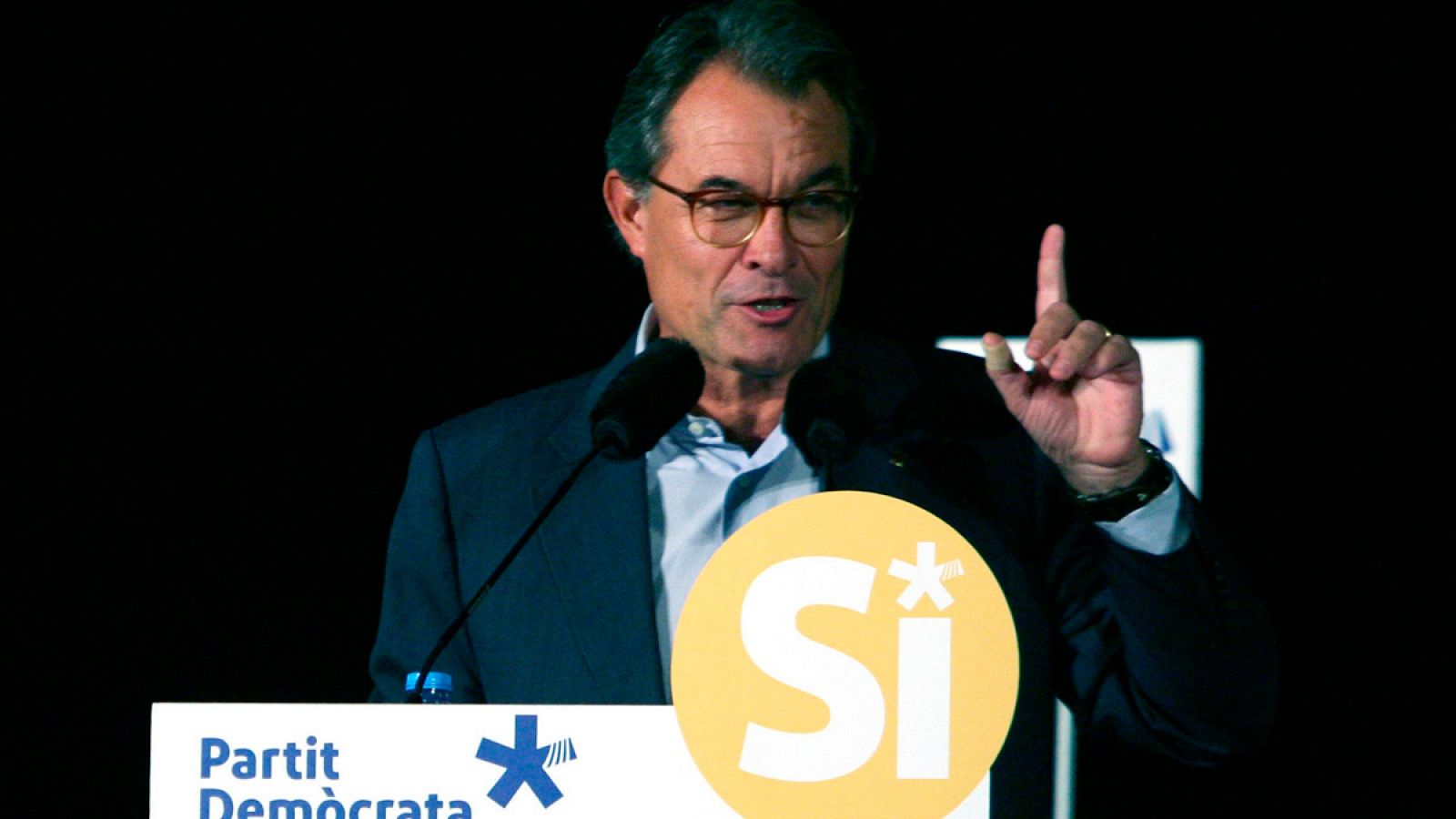 El expresidente de la Generalitat Artur Mas durante el acto político