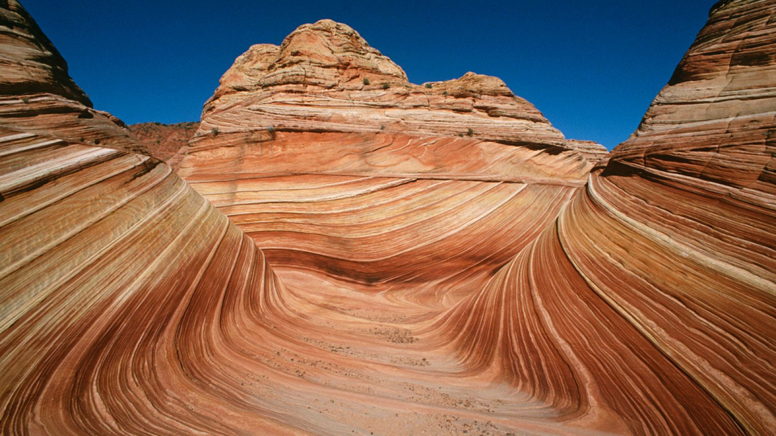 The Wave, en Arizona, una formación rocosa de arenisca fruto de la erosión