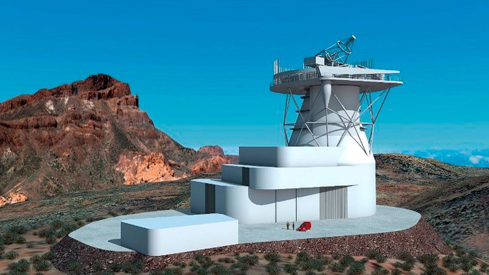 Diseño del futuro Telescopio Solar Europeo (EST) que se construirá en Canarias