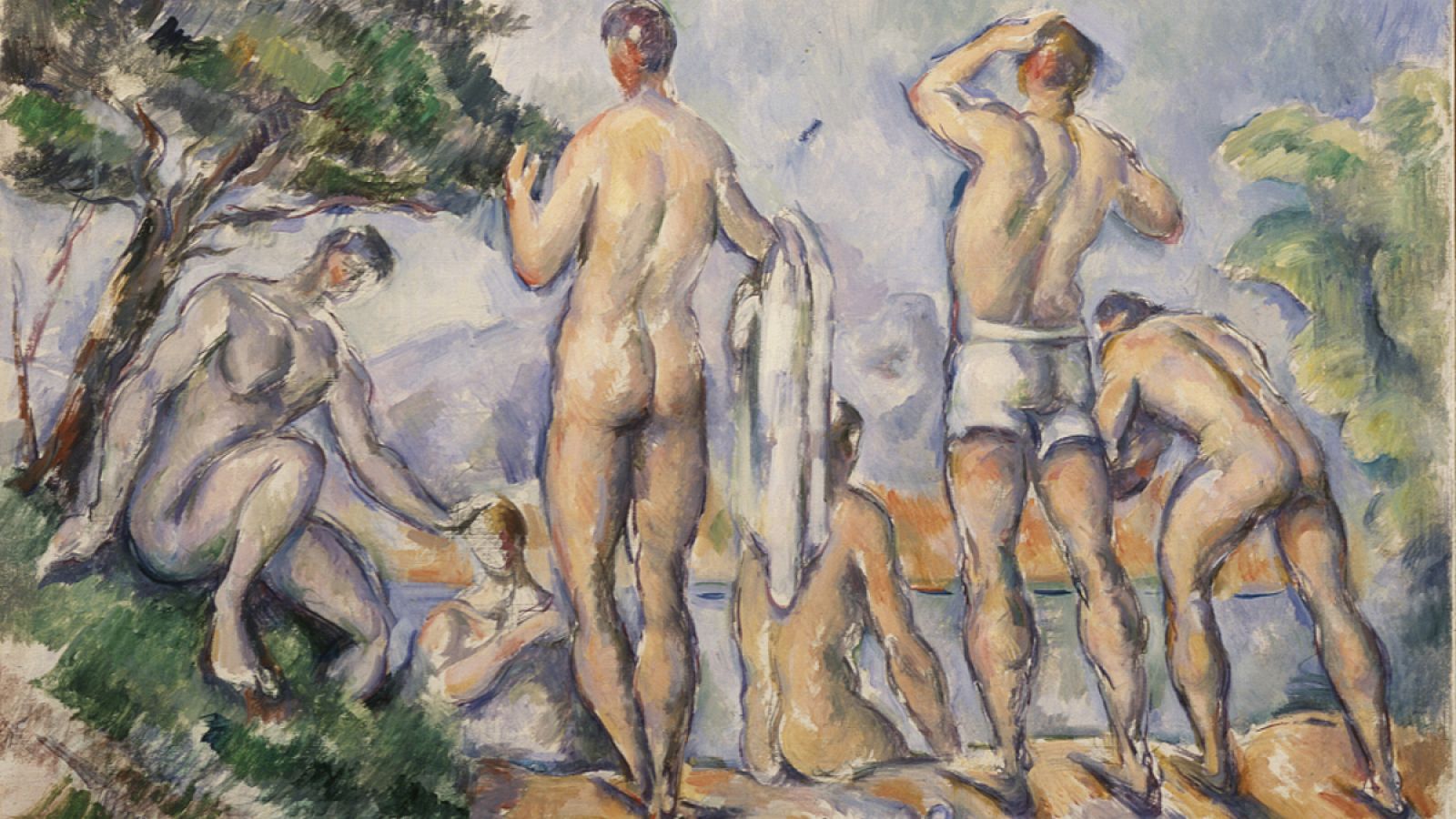 Bañistas. Paul Cézanne (1890).  Saint Louis, Saint Louis Art Museum, don de Mme Etta E. Steinberg, 1955. Imagen por cortesía del Saint Louis Art Museum.