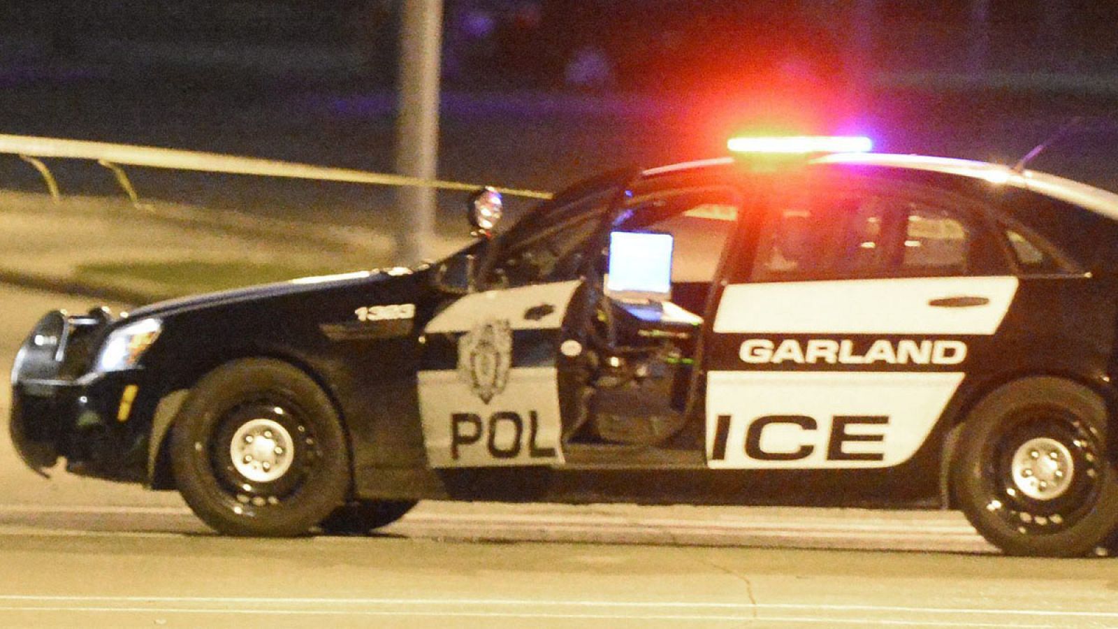 Fotografía de archivo de un coche policial en Texas