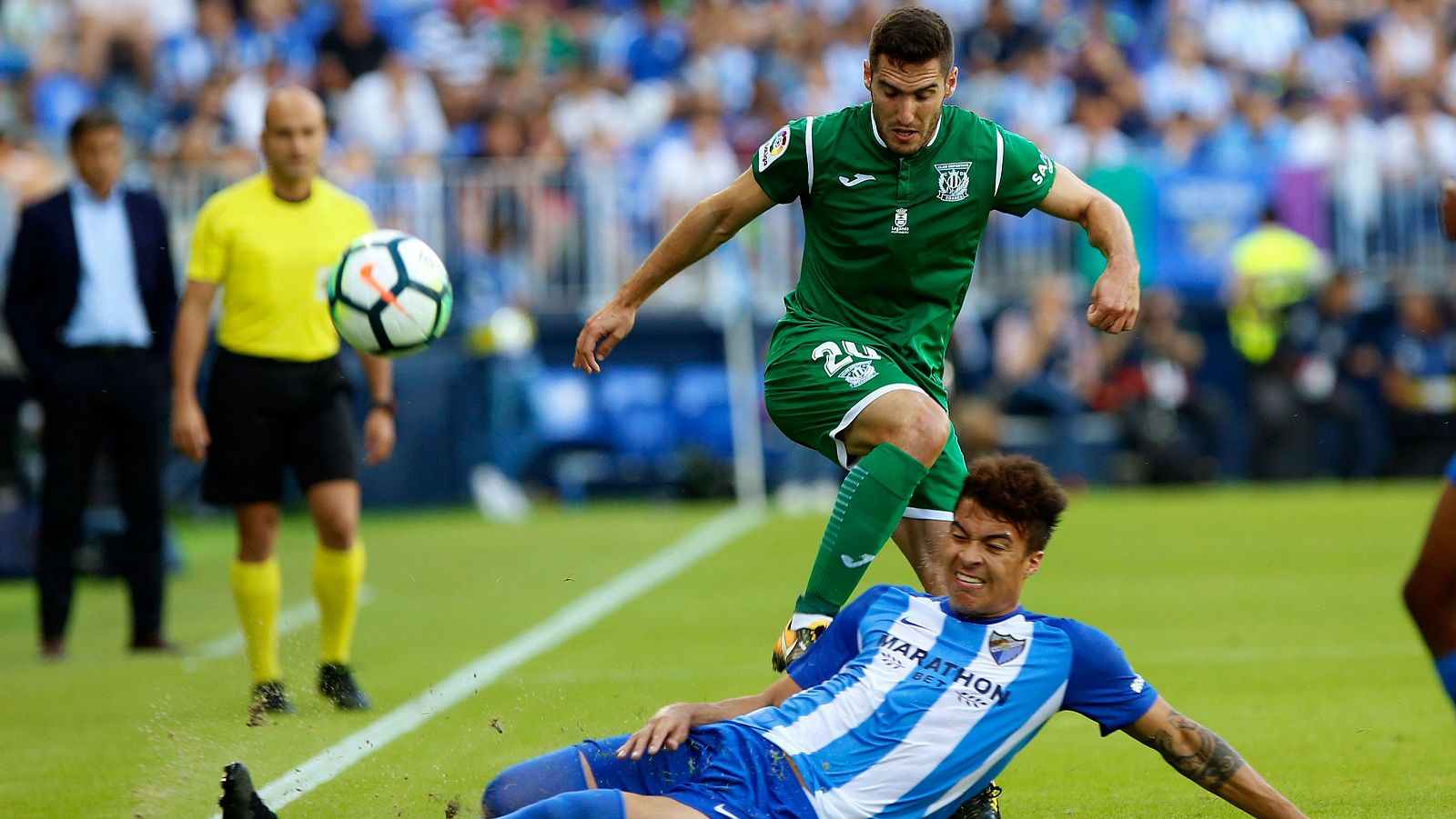 El Leganés gana al Málaga en La Rosaleda