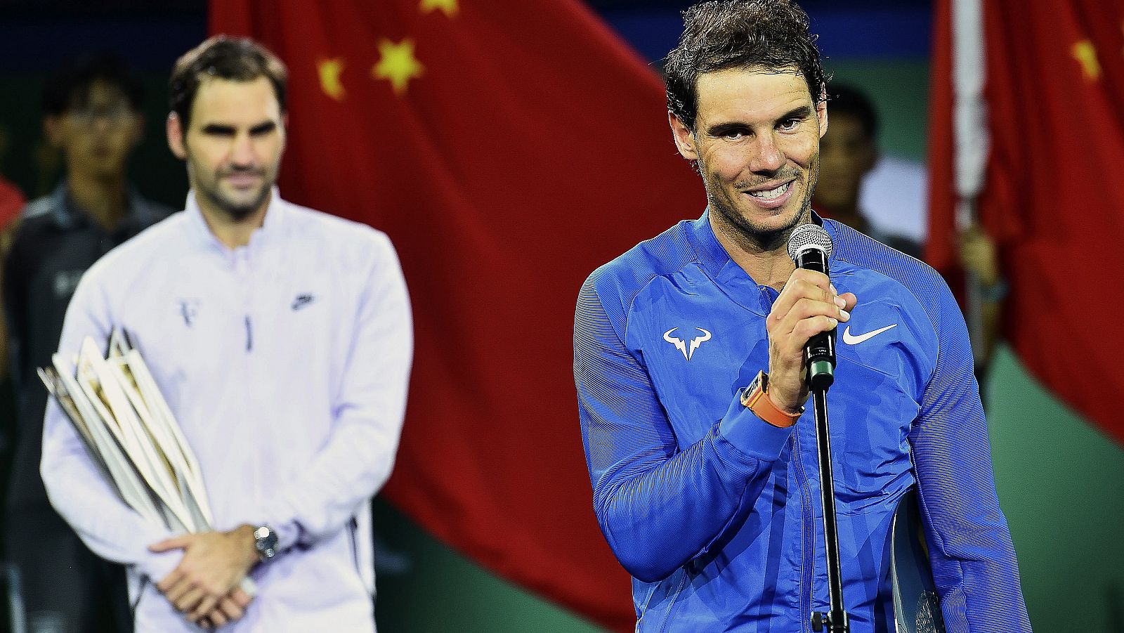 Nadal, tras ser derrotado por Federer en Shanghai.