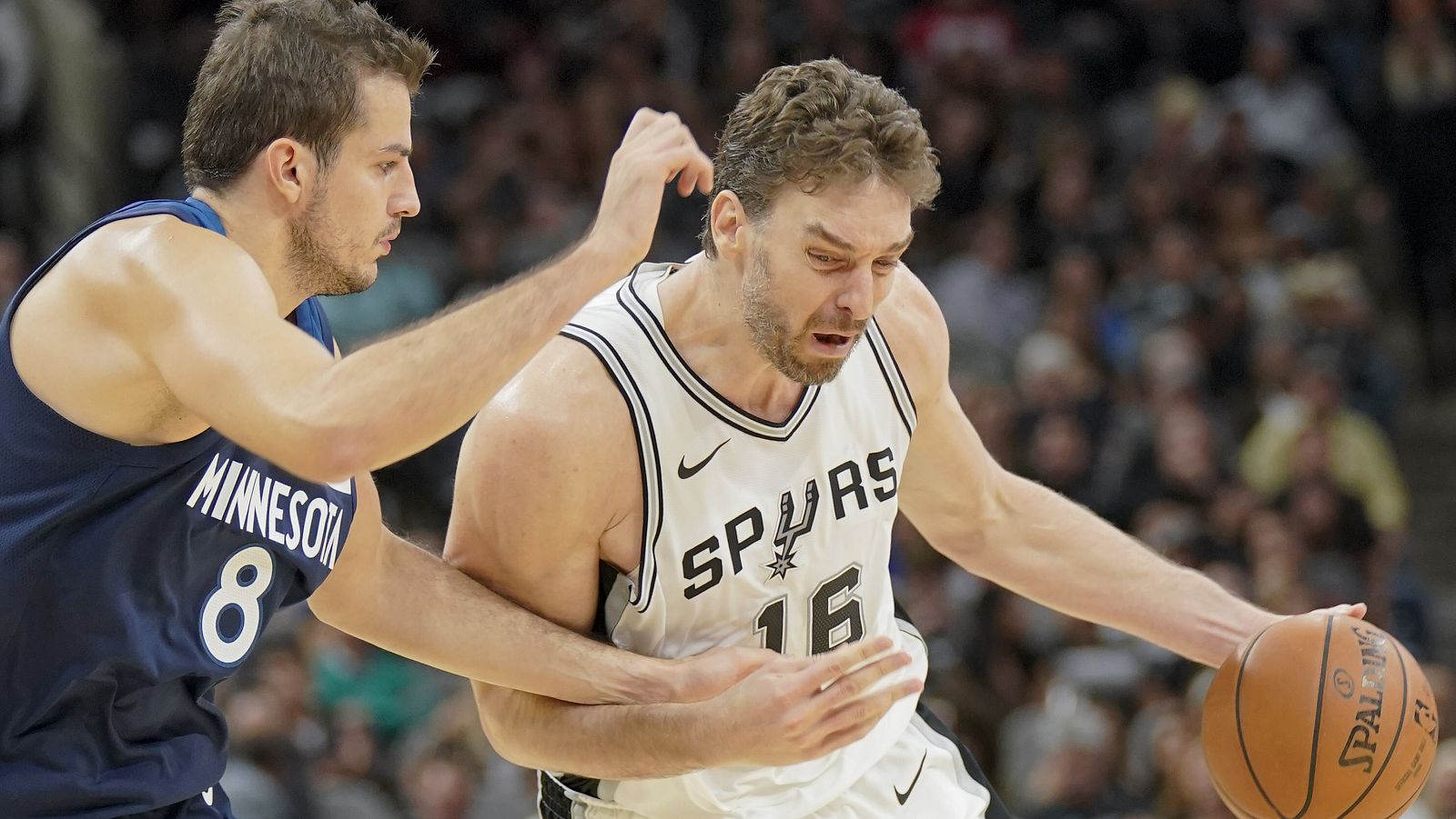 Pau Gasol consiguió 14 puntos en la victoria de los Spurs ante los Timberwolves