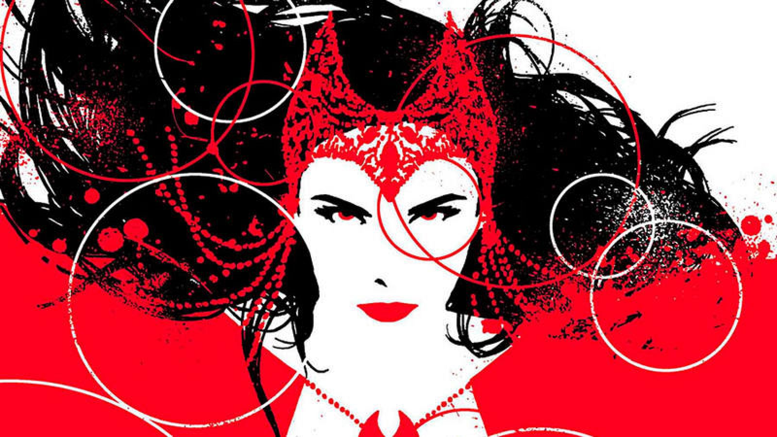 Fragmento de una portada de 'La bruja Escarlata', de David Aja