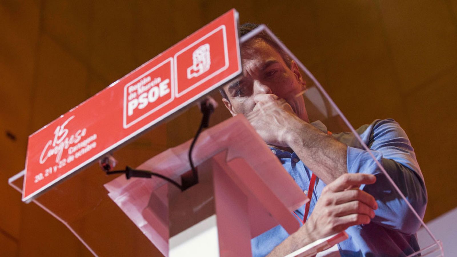 El secretario general del PSOE, Pedro Sánchez, en Murcia