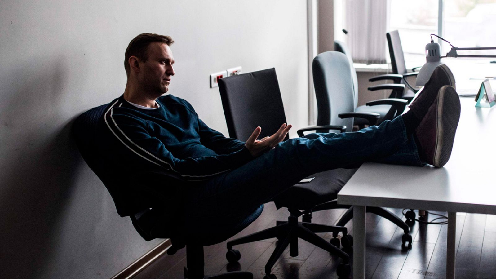 Alexei Navalny, poco después de ser liberado