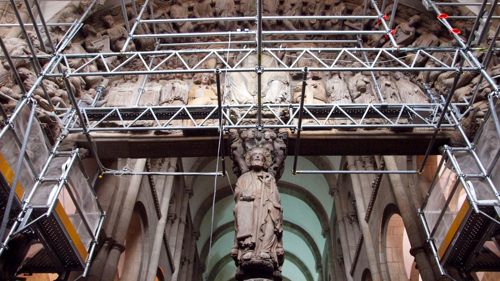 El Pórtico de la Gloria de la Catedral de Santiago, en una imagen de 2010