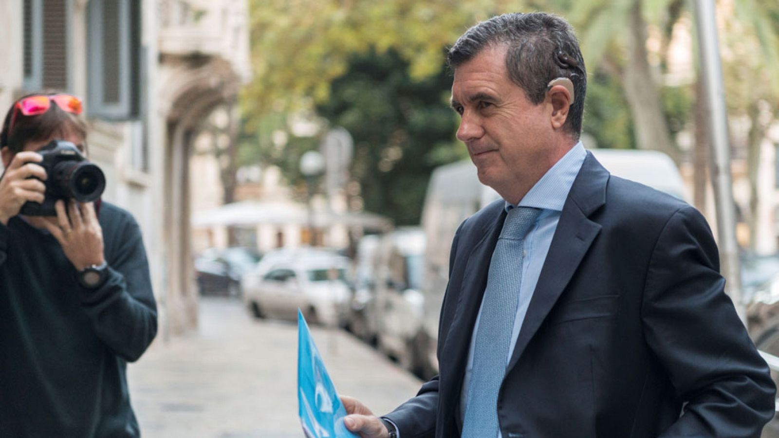 El expresdiente del Govern balear Jaume Matas el pasado lunes a su llegada a la Audiencia de Palma