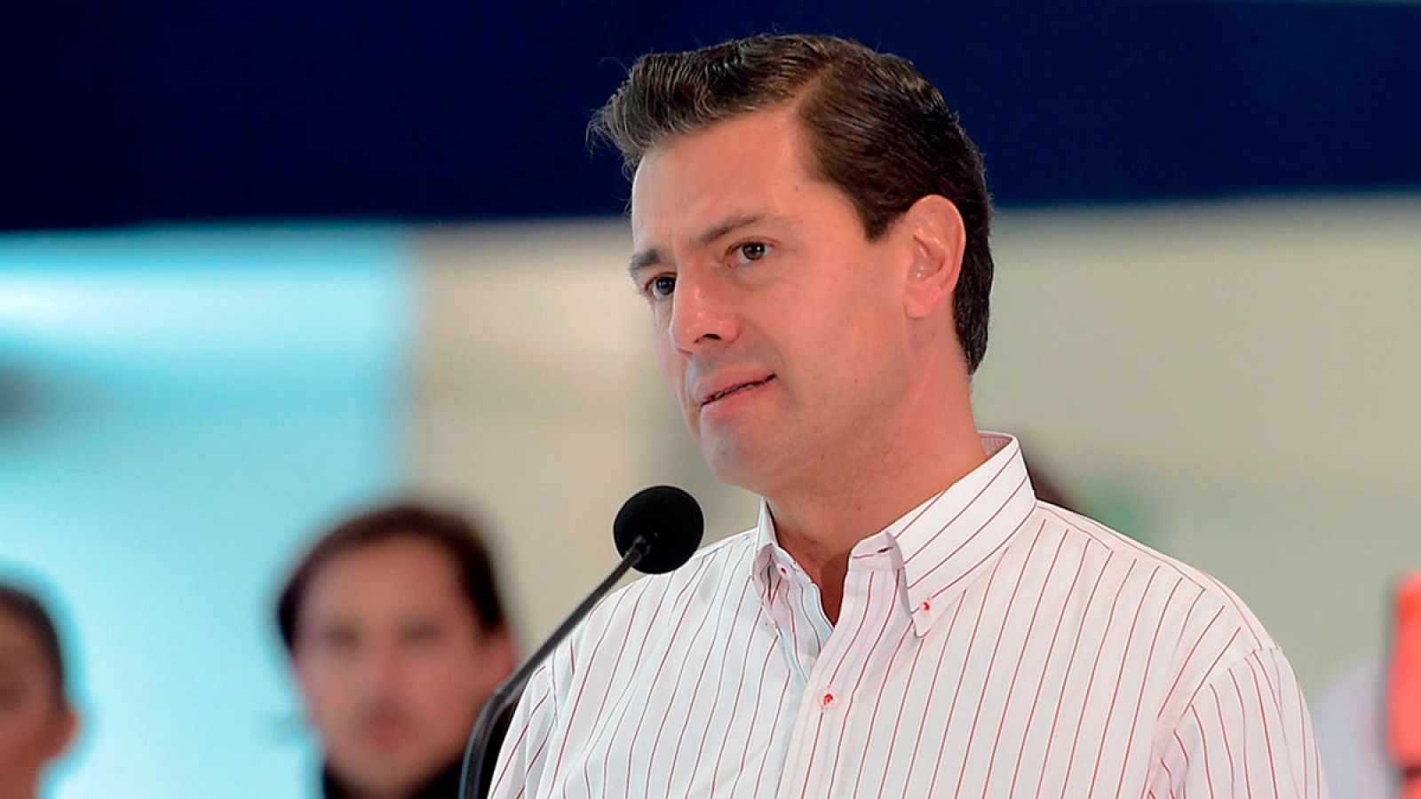 El presidente mexicano Enrique Peña Nieto anuncia un nuevo hallazgo de hidrocarburos