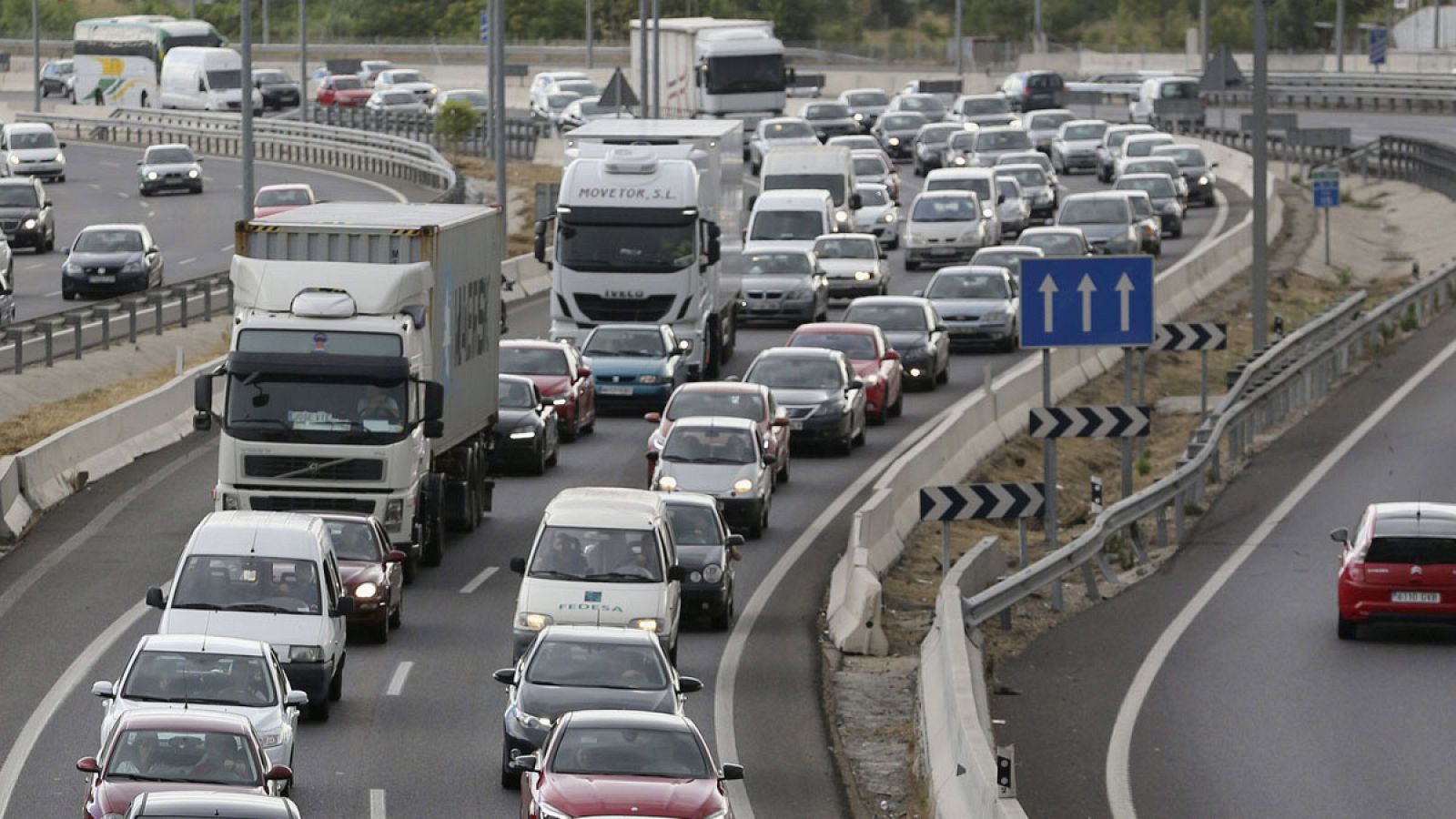 El tráfico en la carretera Nacional III