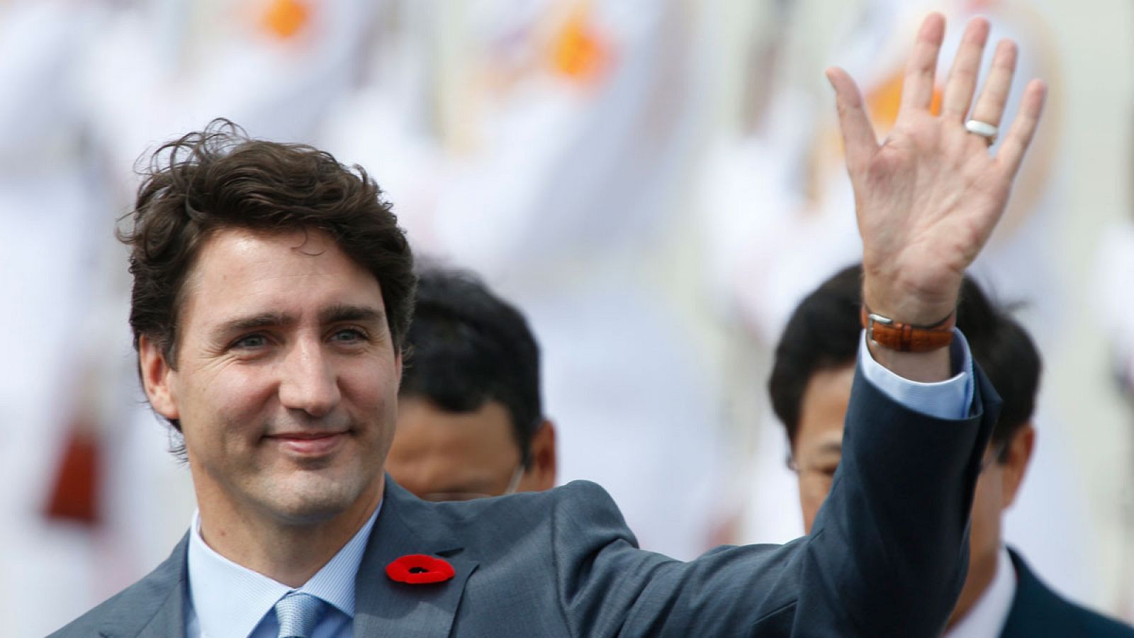 El primer ministro canadiense, Justin Trudeau, a su llegada al foro económico de Asia-Pacífico que se celebra en Vietnam