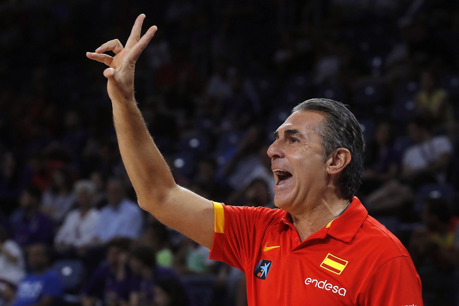 El entrenador de la selección española de baloncesto, Sergio Scariolo.