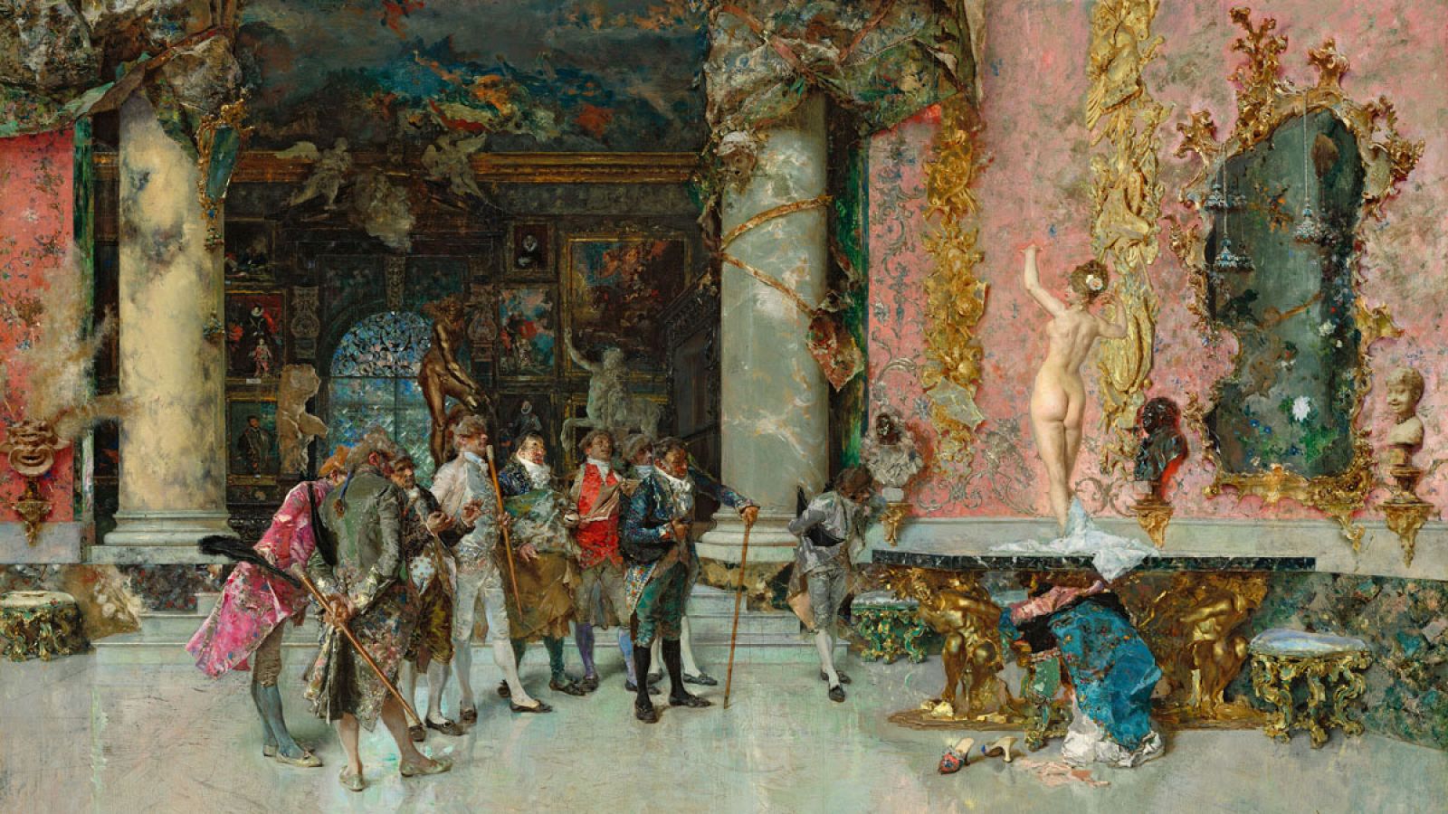 'La elección de la modelo'. Mariano Fortuny. Hacia 1868-1874 Washington, National Gallery of Art, Washington, Corcoran Collection.