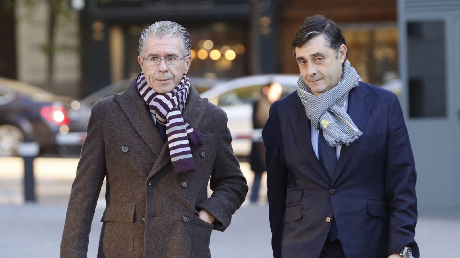 El ex secretario general del PP de Madrid Francisco Granados acompañado por su abogado Javier Vasallo