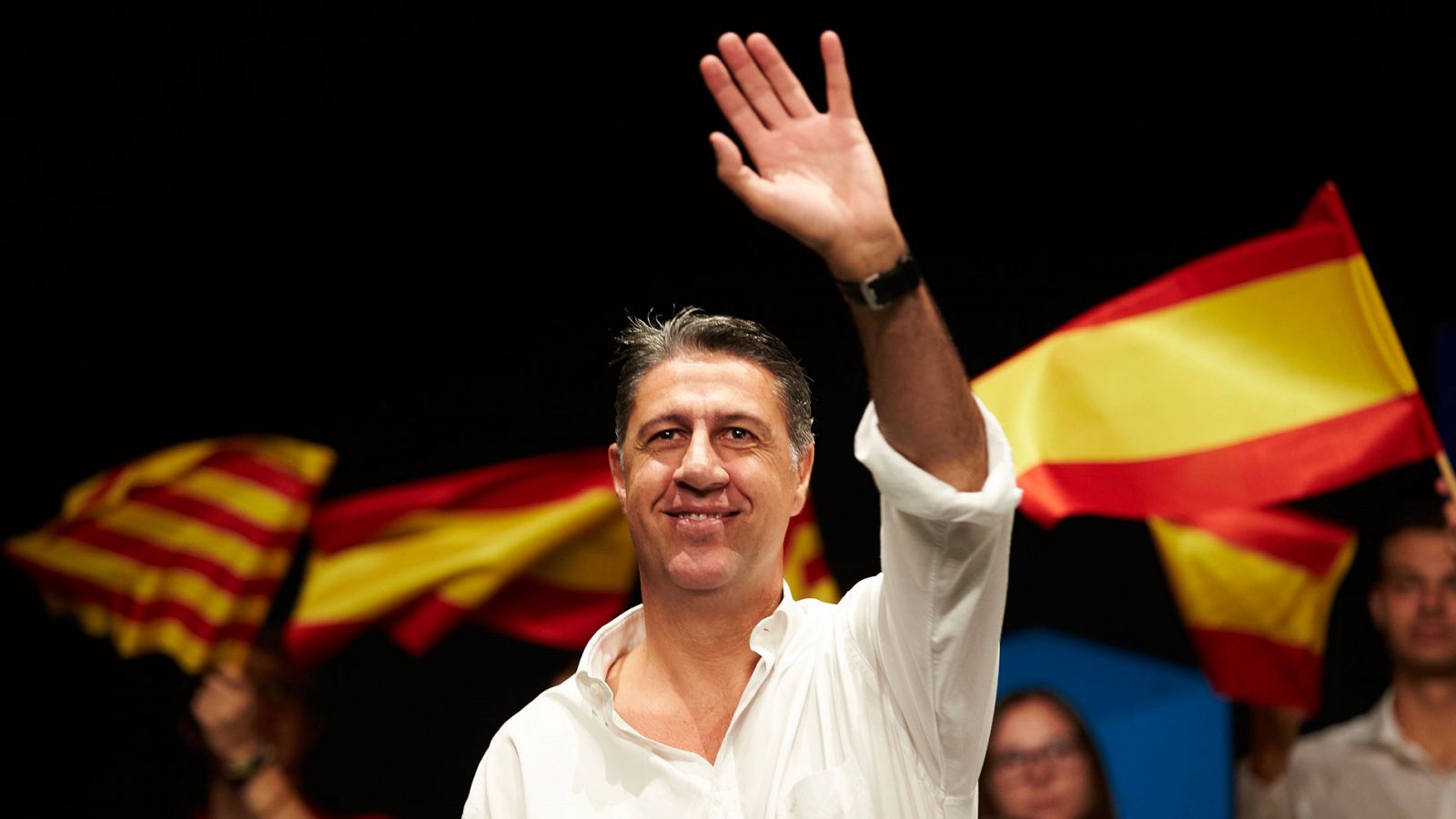 Xavier García-Albiol, en un acto en Badalona el día antes del referéndum del 1-O