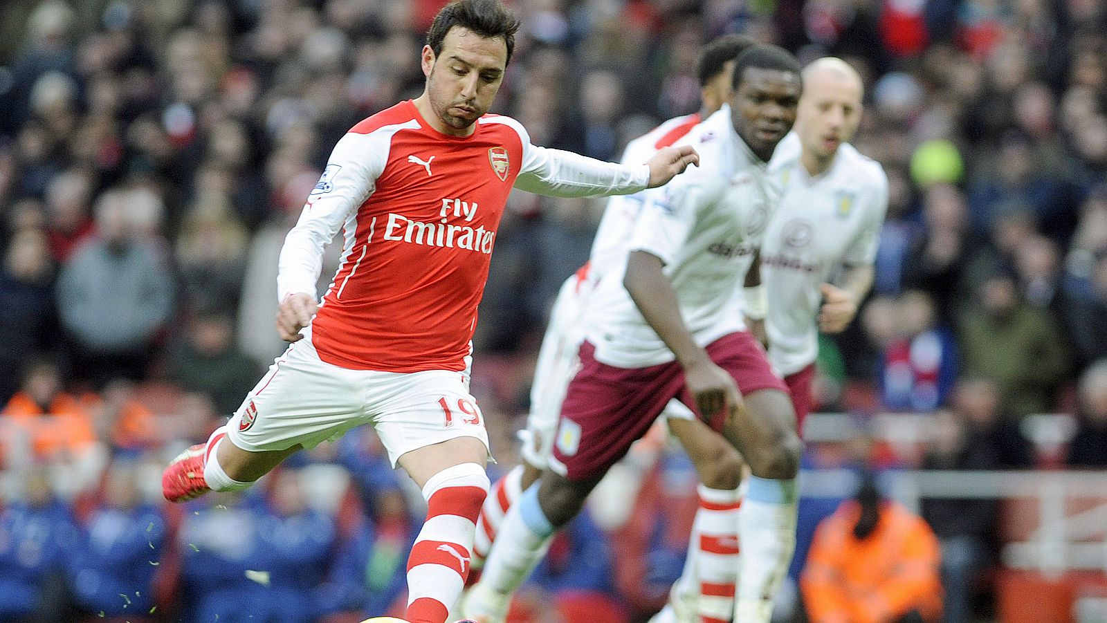 Santi Cazorla, en un partido con el Arsenal.