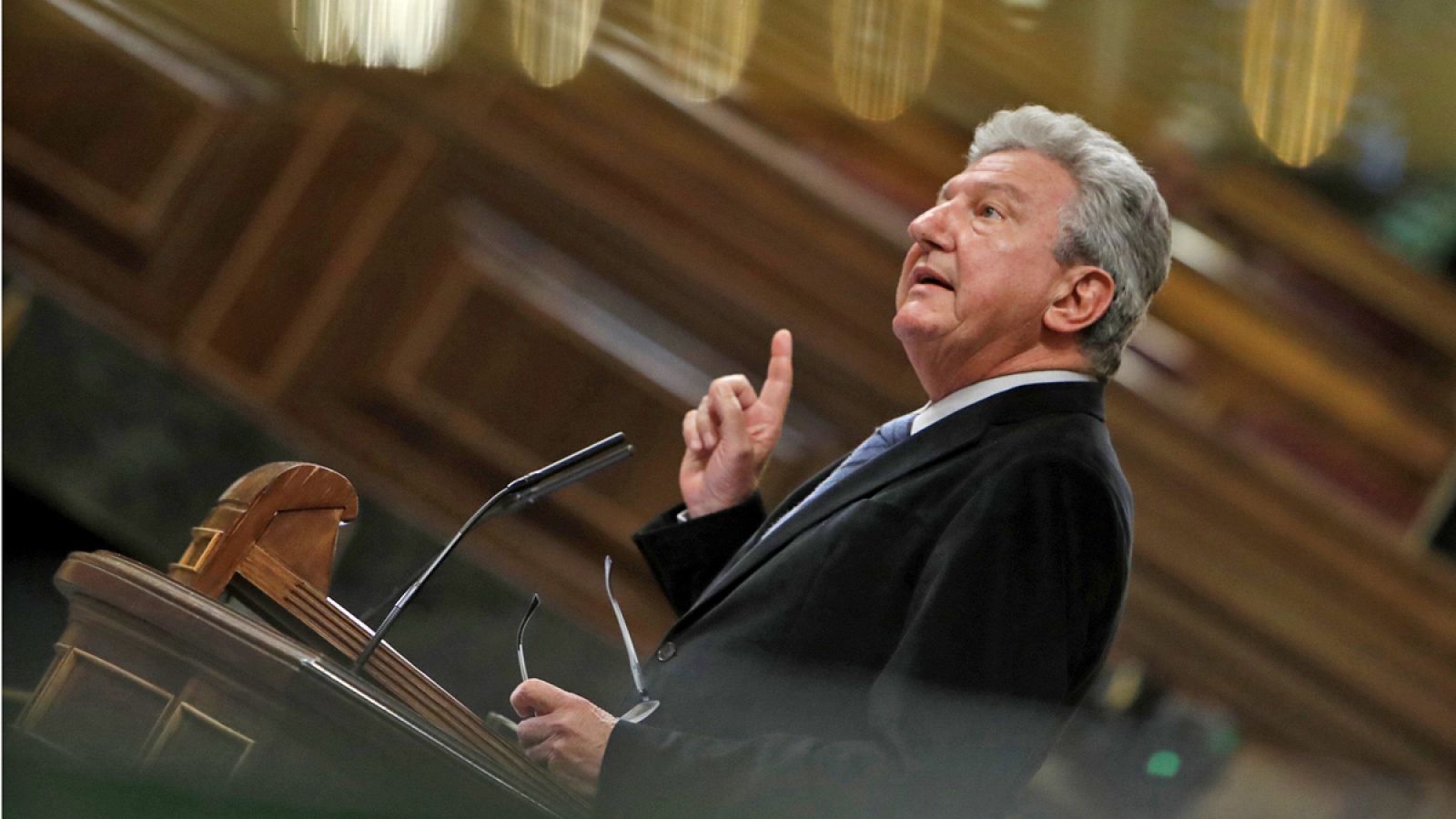 Pedro Quevedo, en el pleno del Congreso de los Diputados.