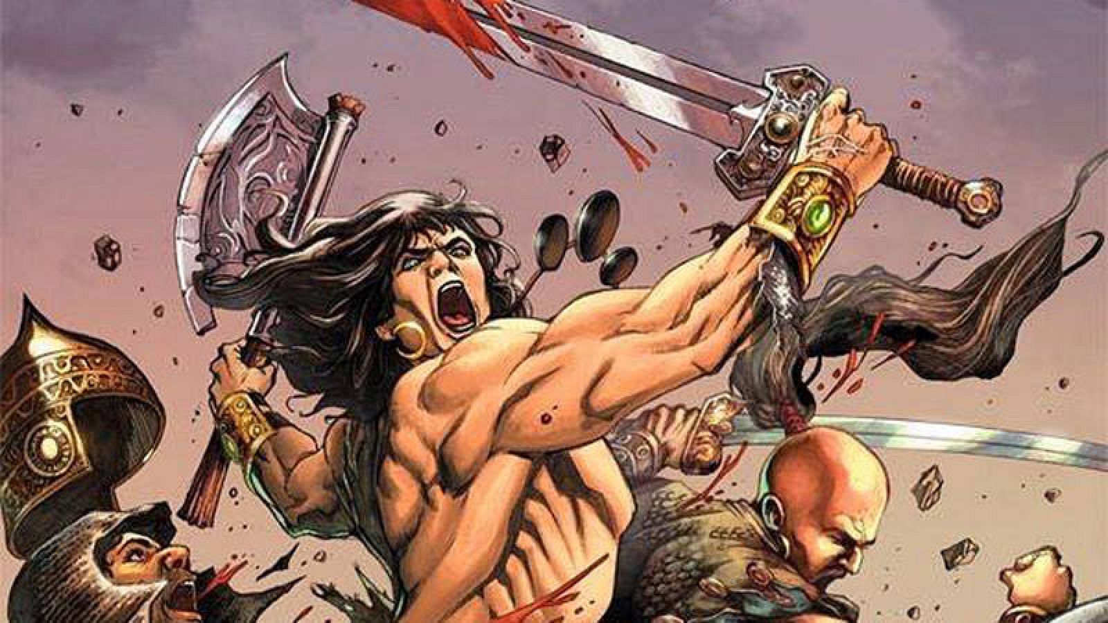 Fragmento de una portada de 'Conan el asesino', de Sergio Dávila