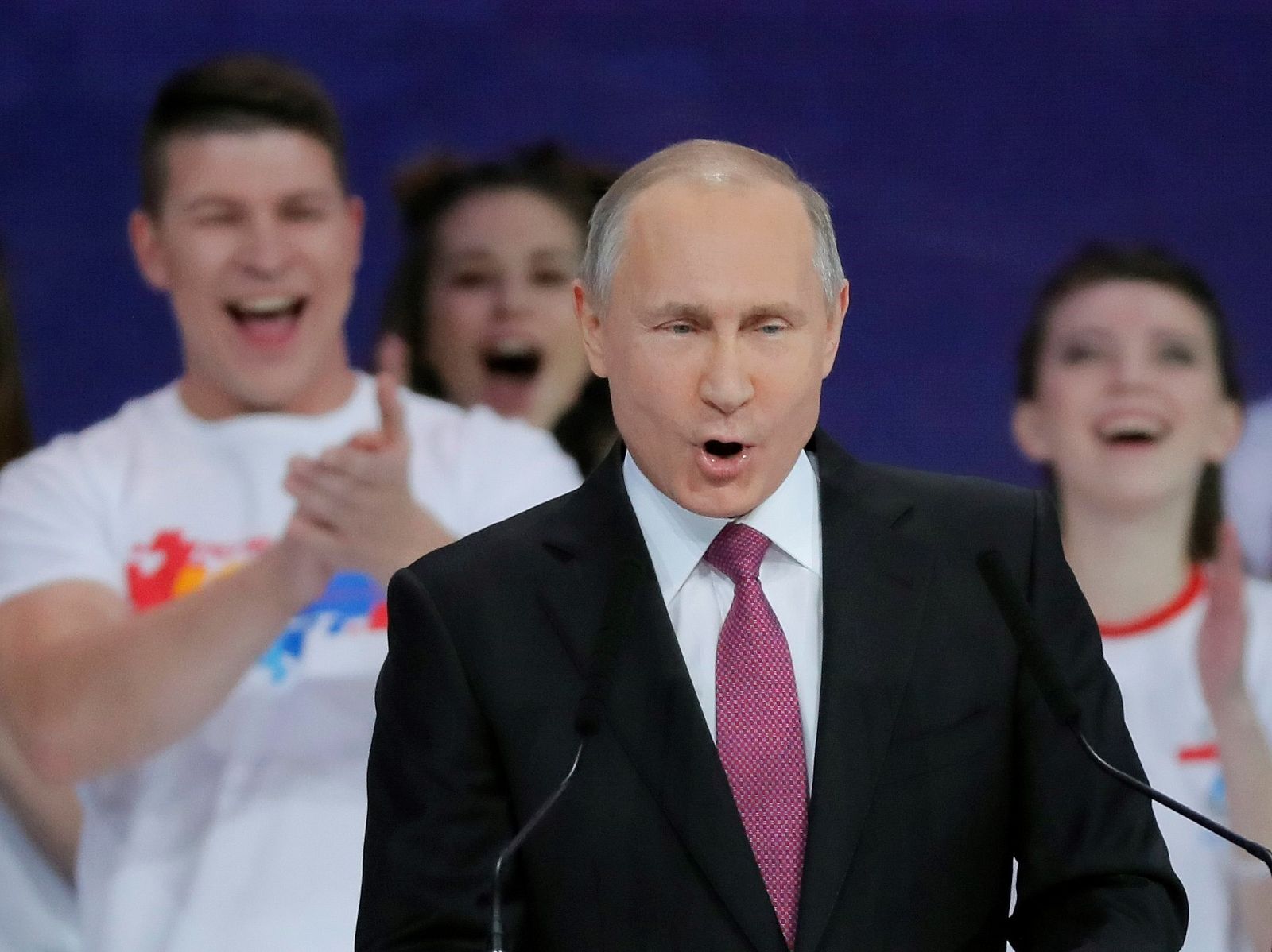 El presidente ruso, Vladímir Putin, durante un discurso en Moscú (Rusia).