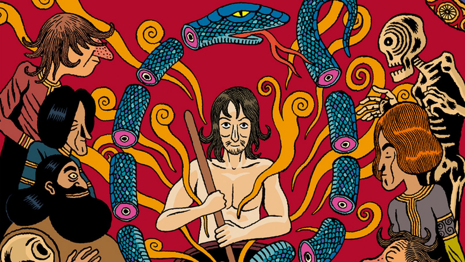 Fragmento de la portada de 'Hâsib y la reina de las serpientes'