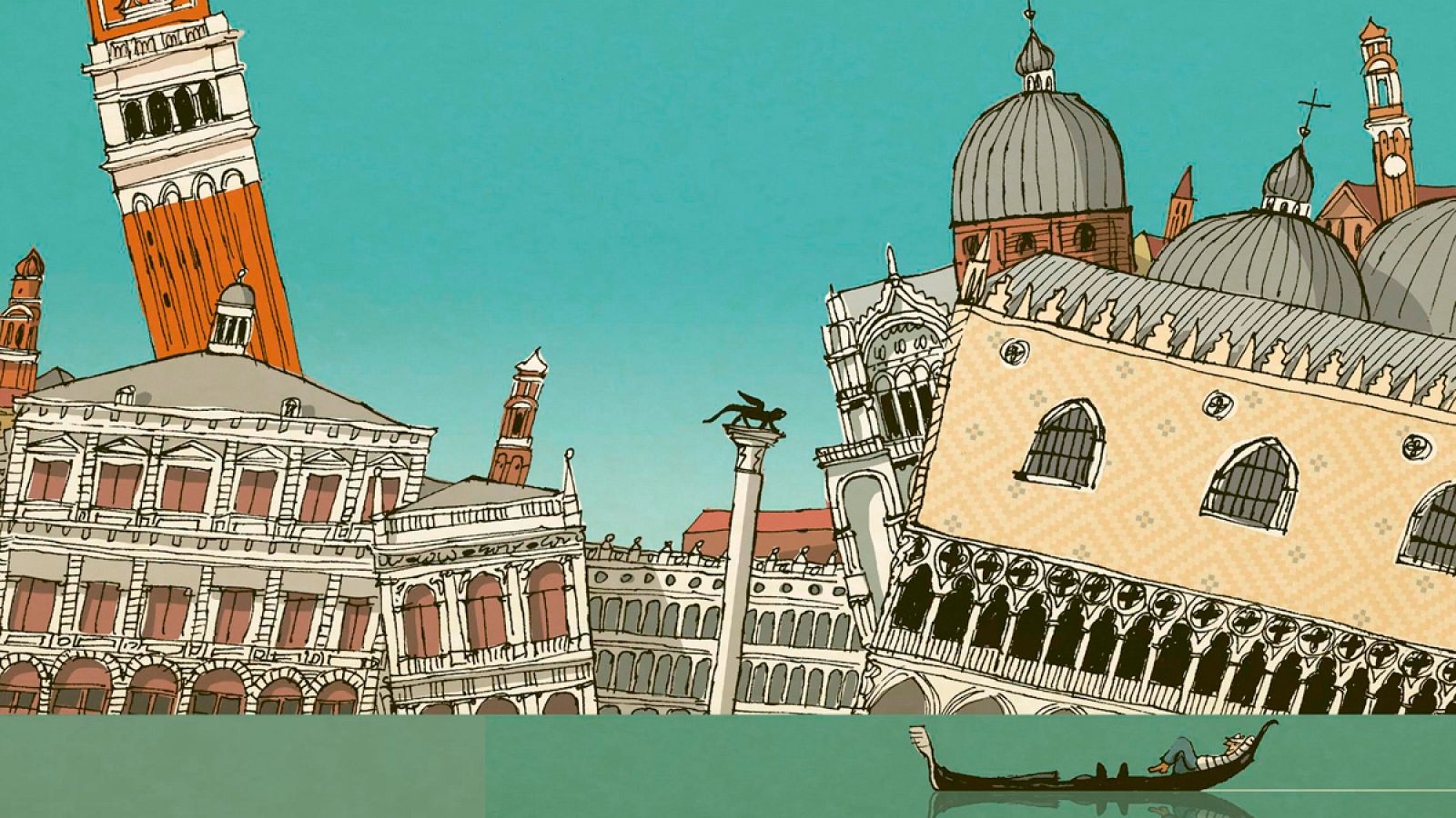 Fragmento de la portada de 'Venezia'